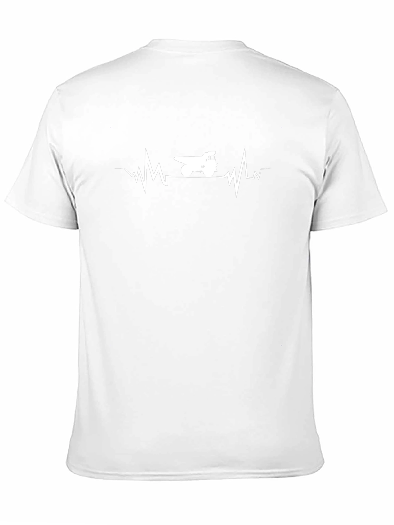 Heartbeat Dump Truck Tee - Black Cotton Graphic T-Shirt