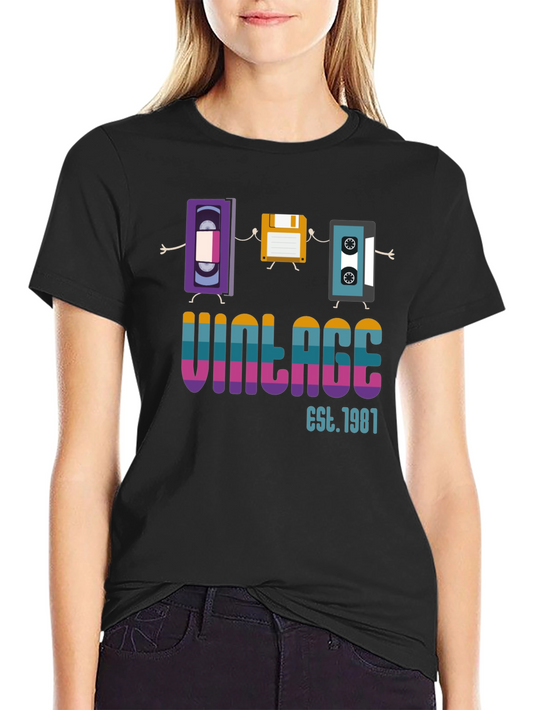 Vintage Est. 1987 Retro T-Shirt
