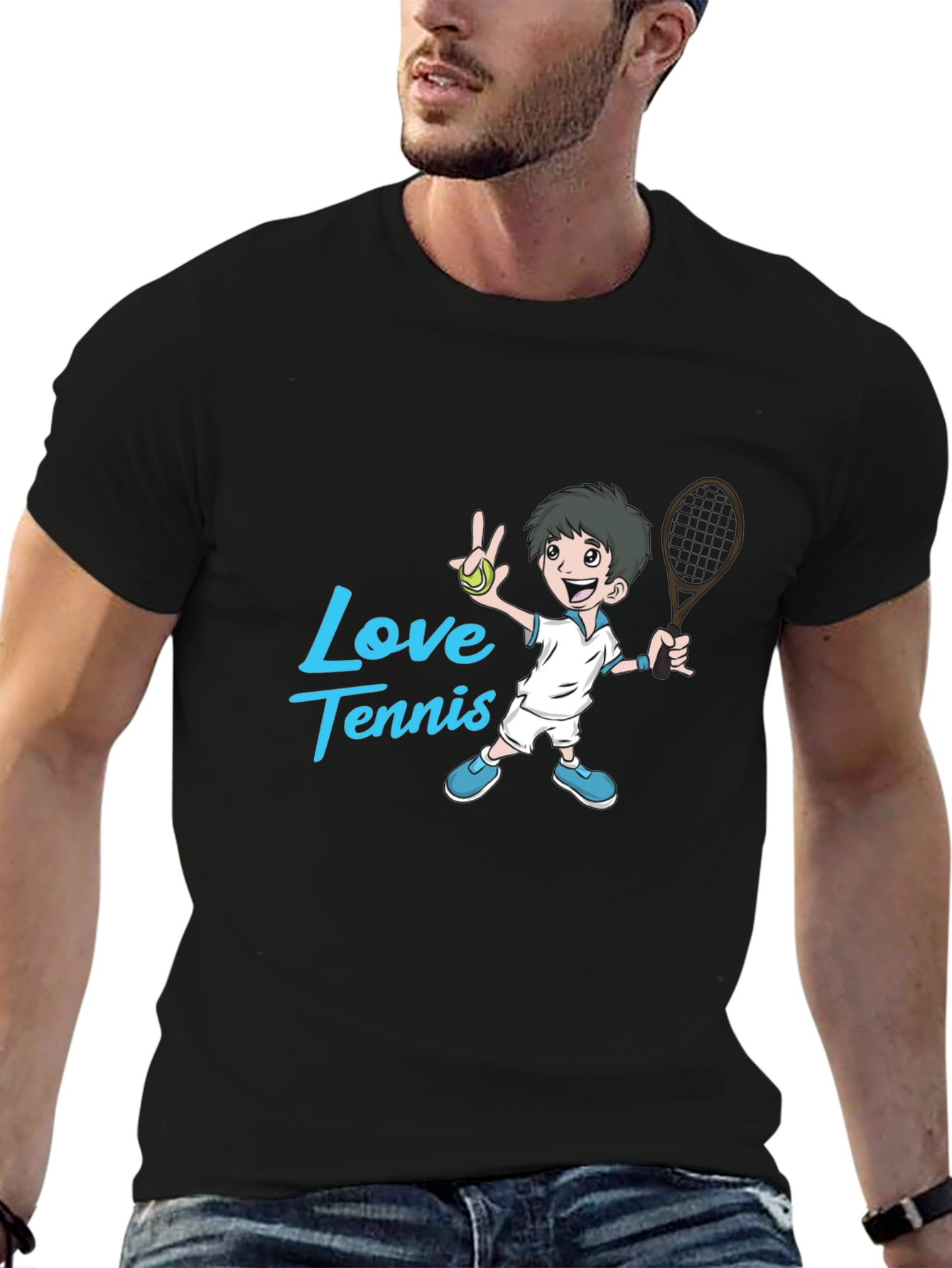 Love Tennis Graphic T-Shirt