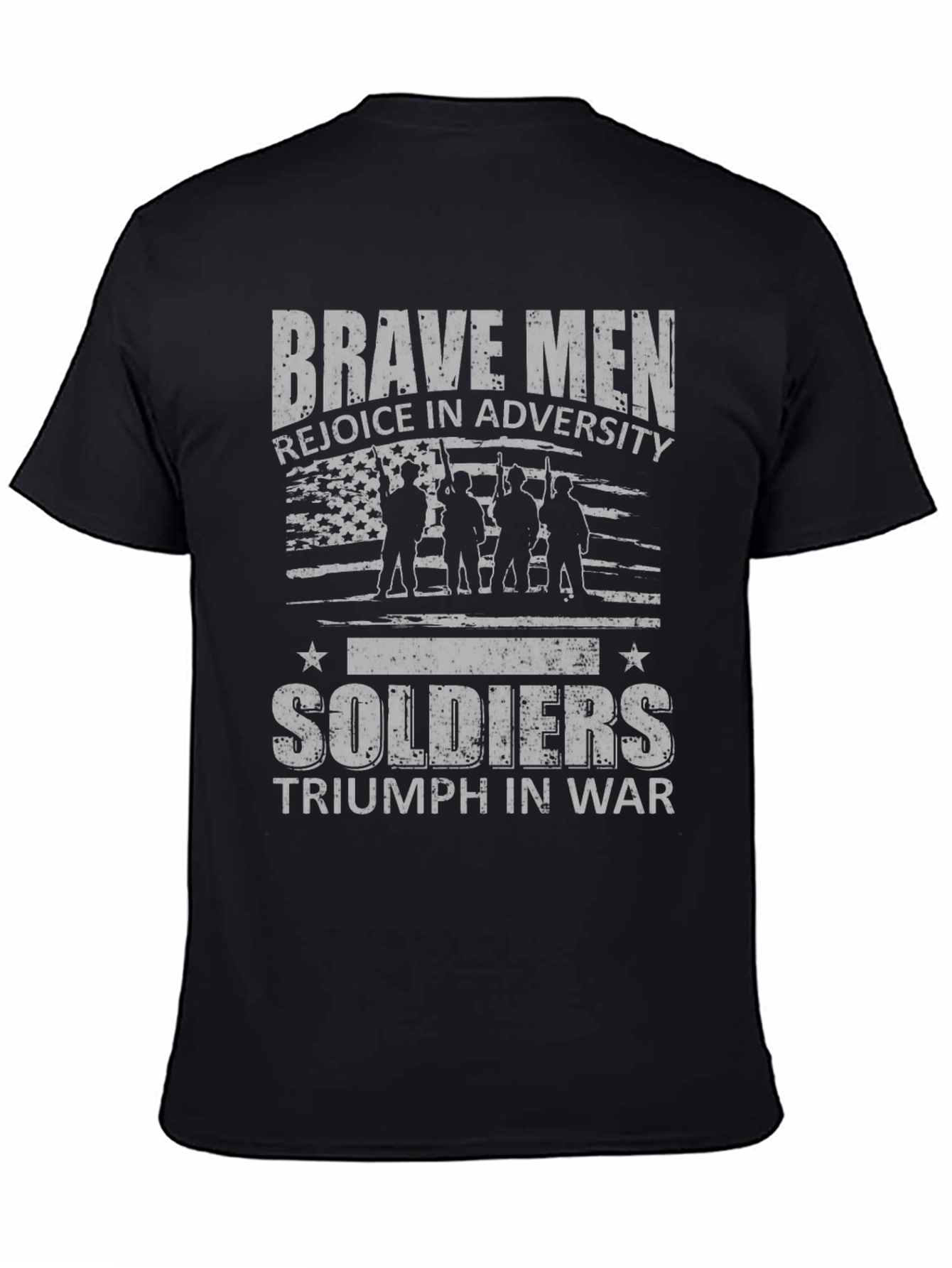 Brave Men Soldiers Graphic T-Shirt