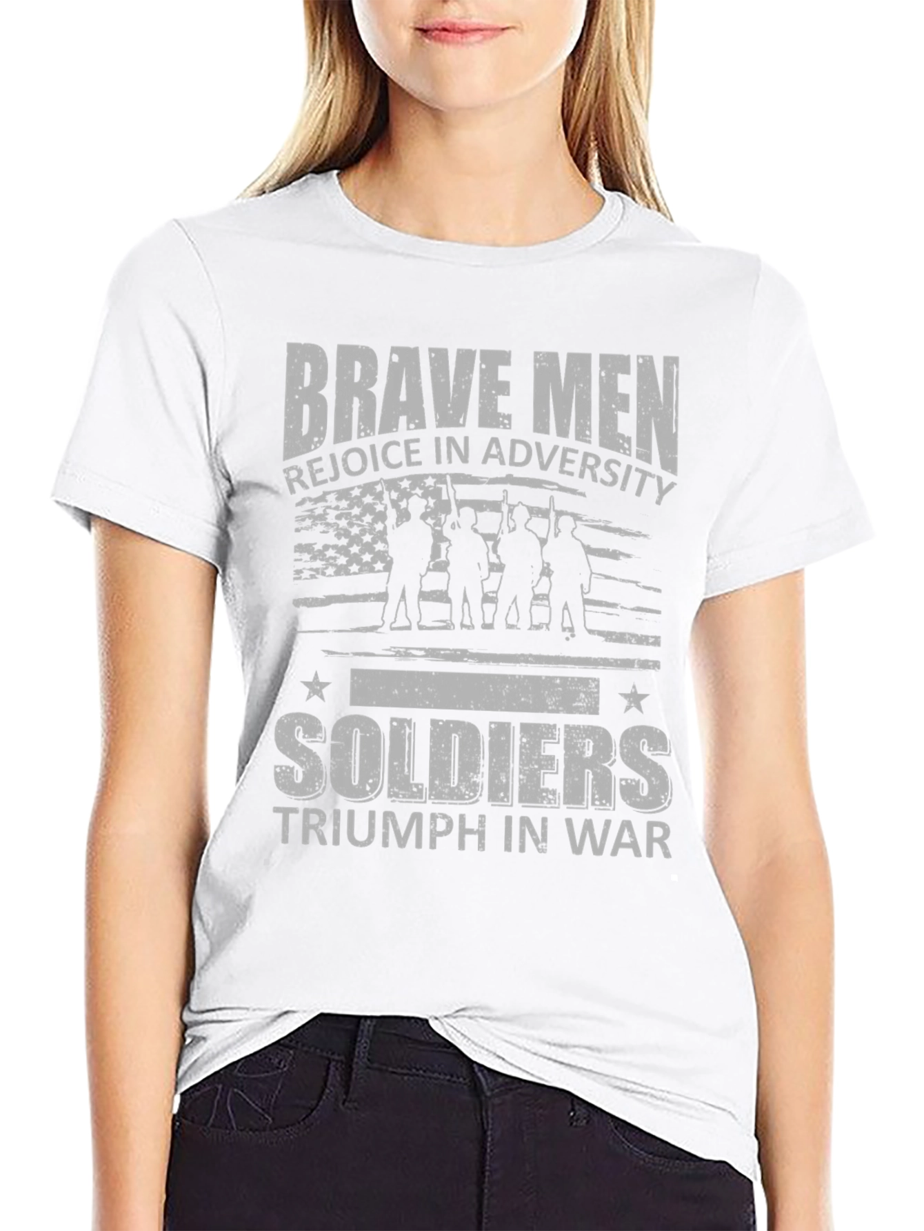 Brave Men Soldiers Graphic T-Shirt