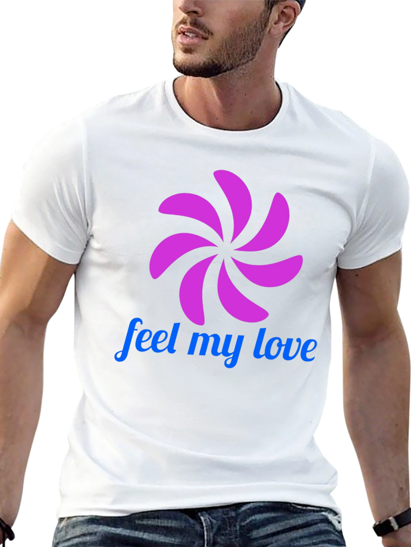 Feel My Love Graphic T-Shirt - Black