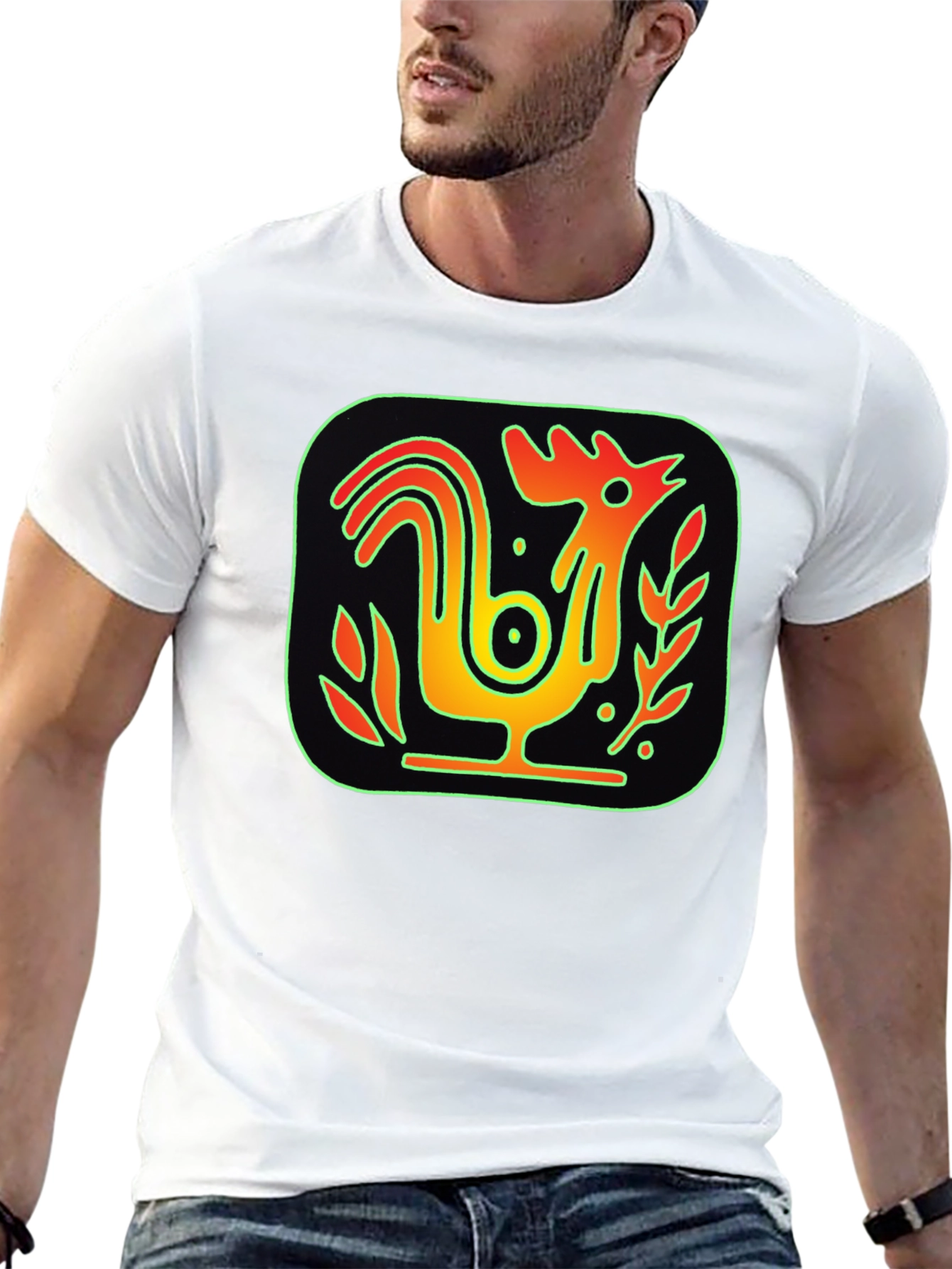 Rooster Graphic T-Shirt - Unique Design