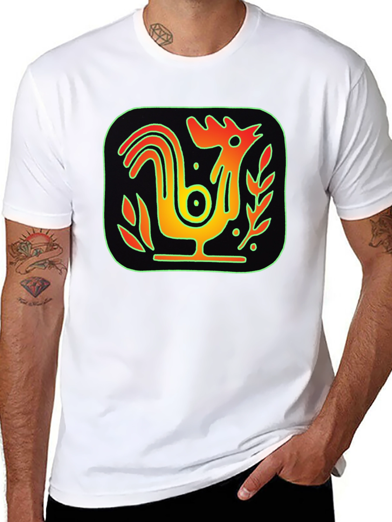 Rooster Graphic T-Shirt - Unique Design