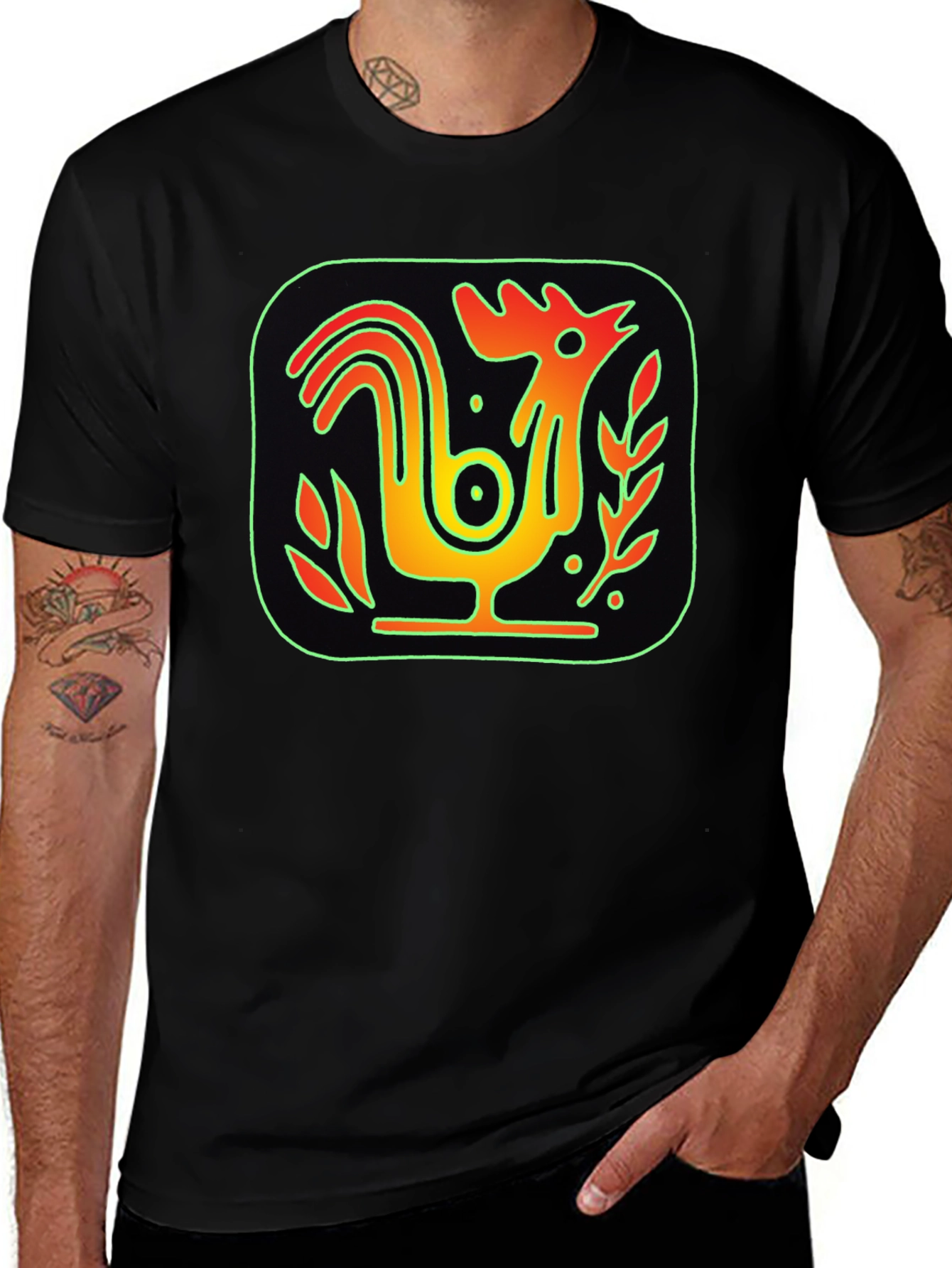Rooster Graphic T-Shirt - Unique Design