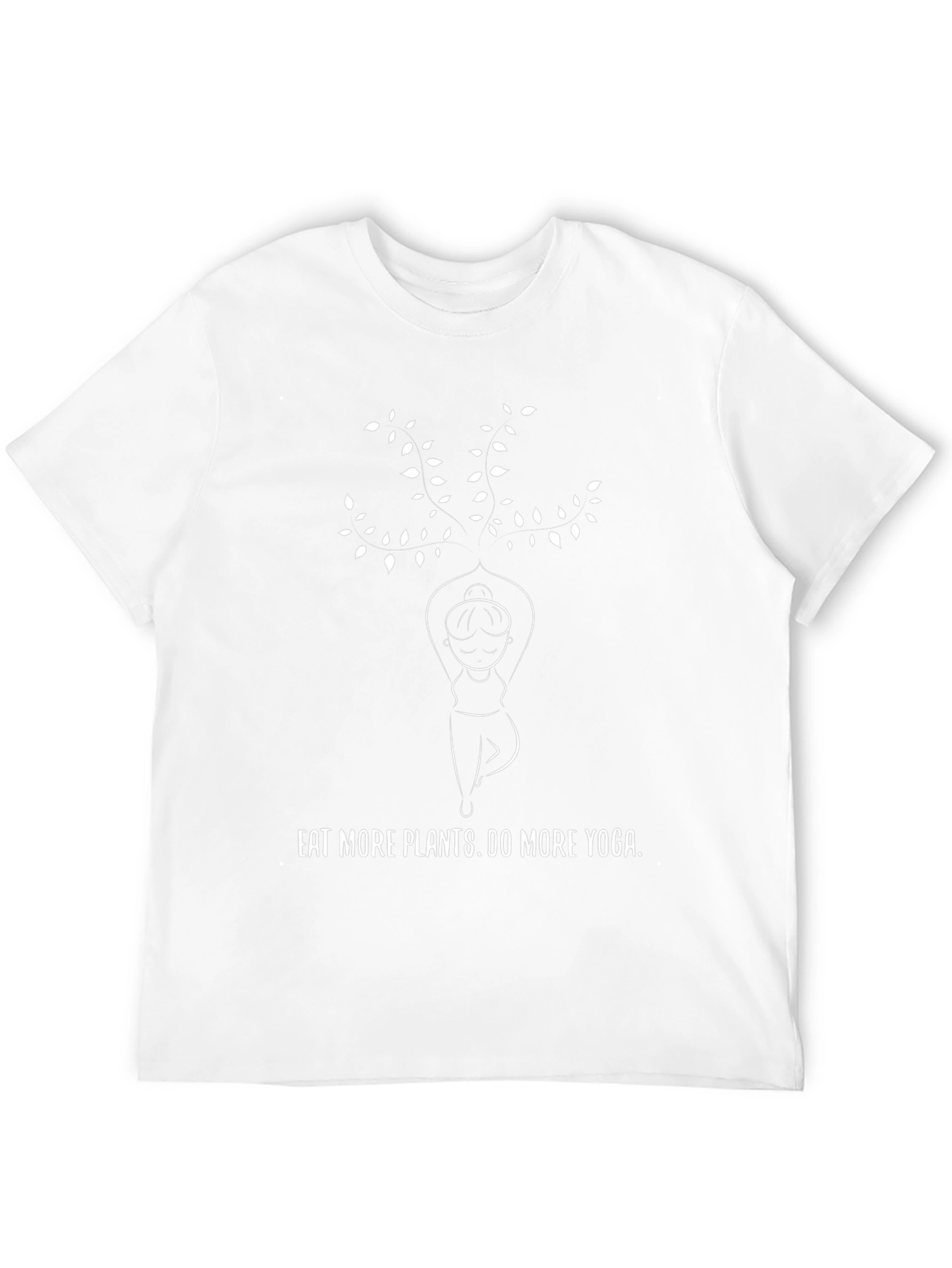 Eat Plants Do Yoga Black Graphic Tee