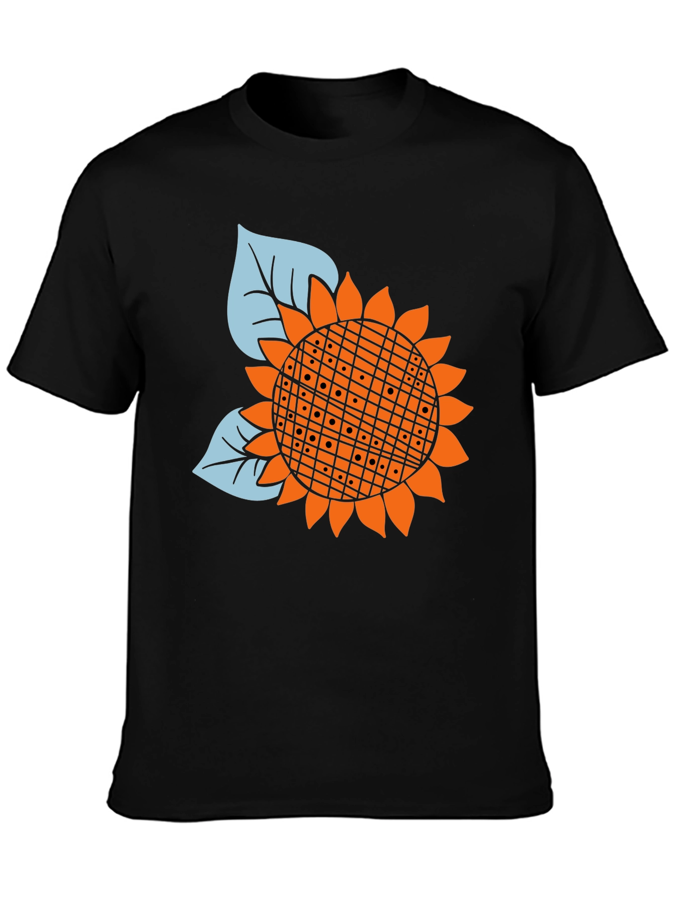 Sunflower Graphic Black Tee