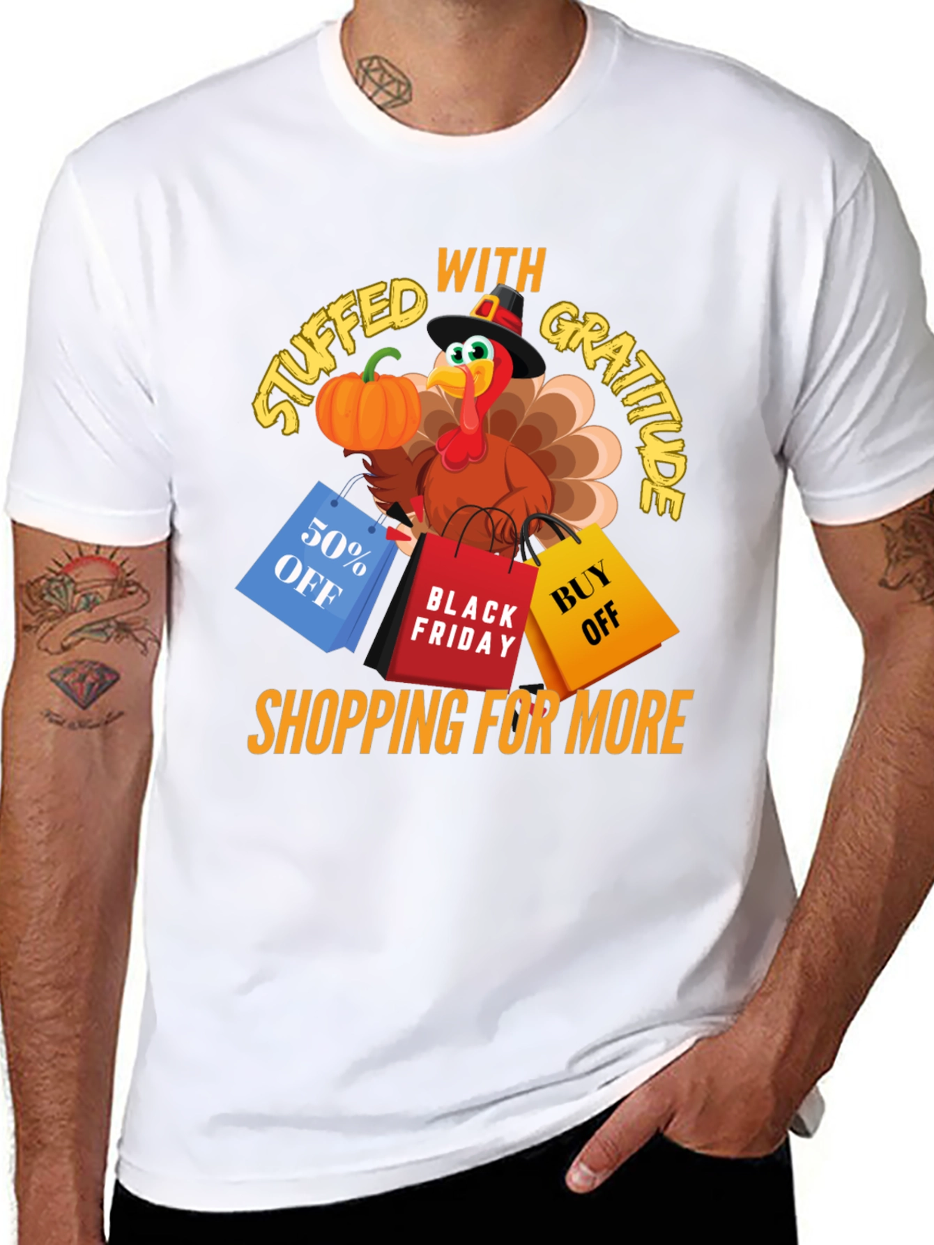 Thanksgiving Turkey Shopping T-Shirt