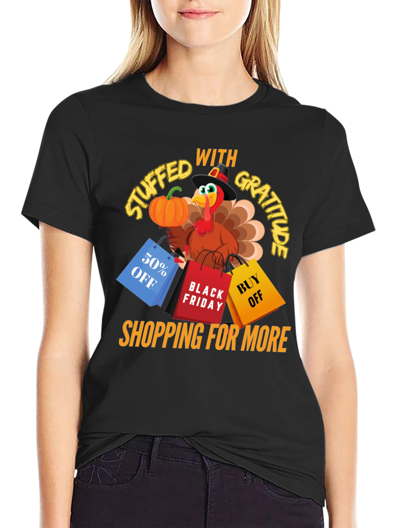 Thanksgiving Turkey Shopping T-Shirt