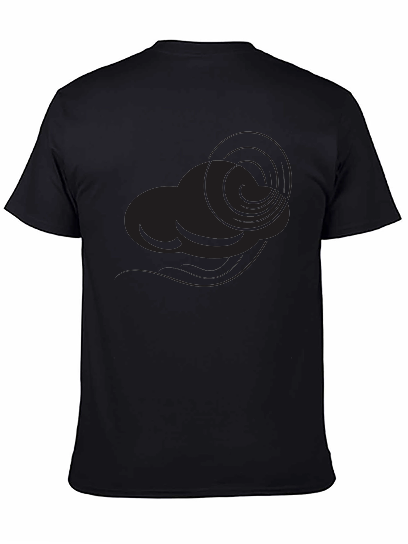 Mens Black Cloud Graphic Tee - Stylish Casual Wear