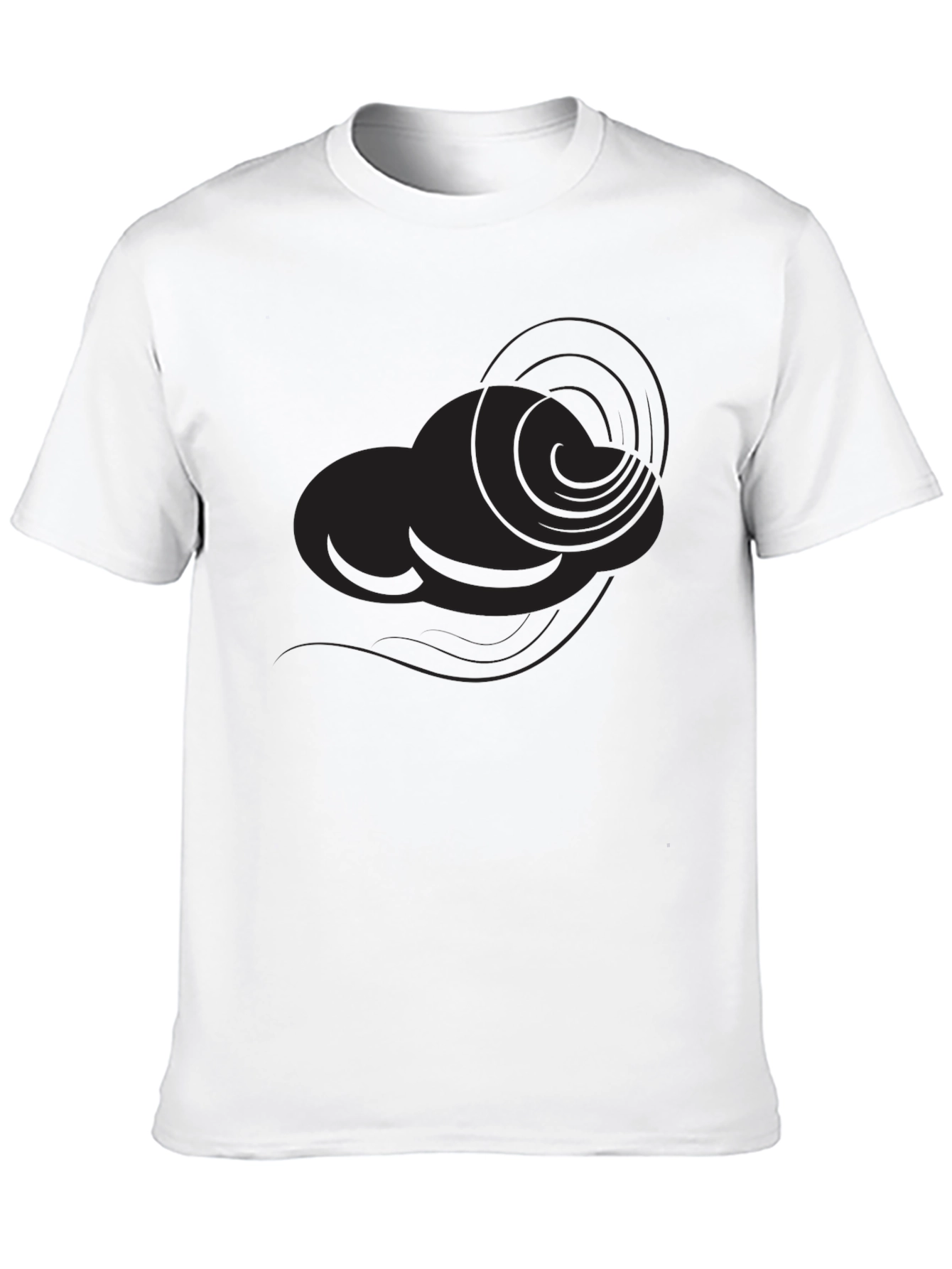Mens Black Cloud Graphic Tee - Stylish Casual Wear
