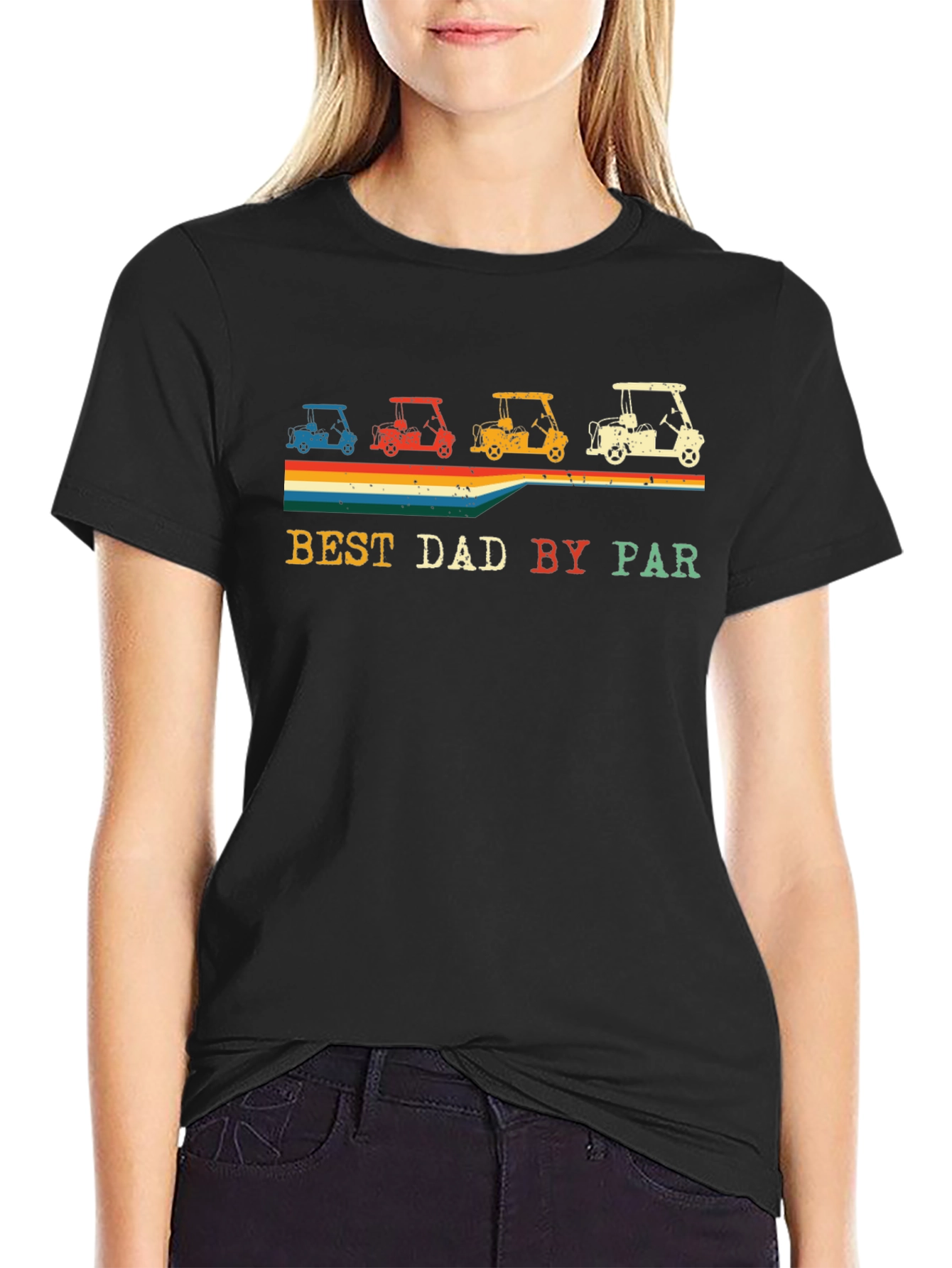 Best Dad By Par Golf Cart T-Shirt