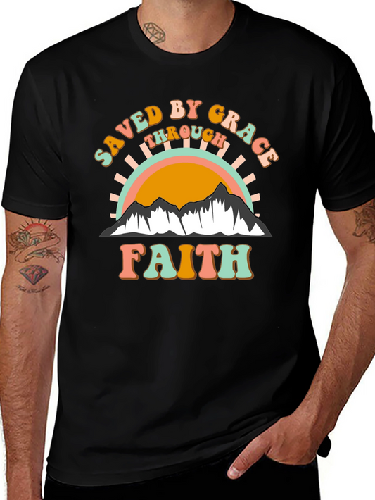 Saved By Grace T-Shirt - Christian Faith Apparel
