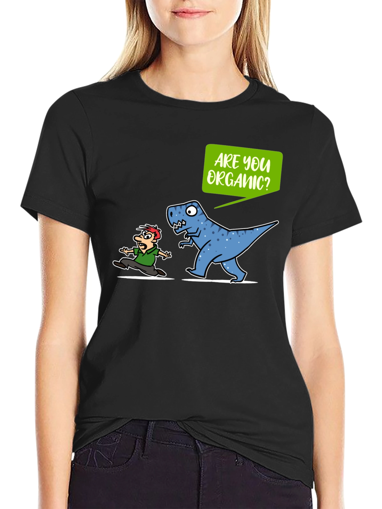 Funny Dinosaur Organic T-Shirt