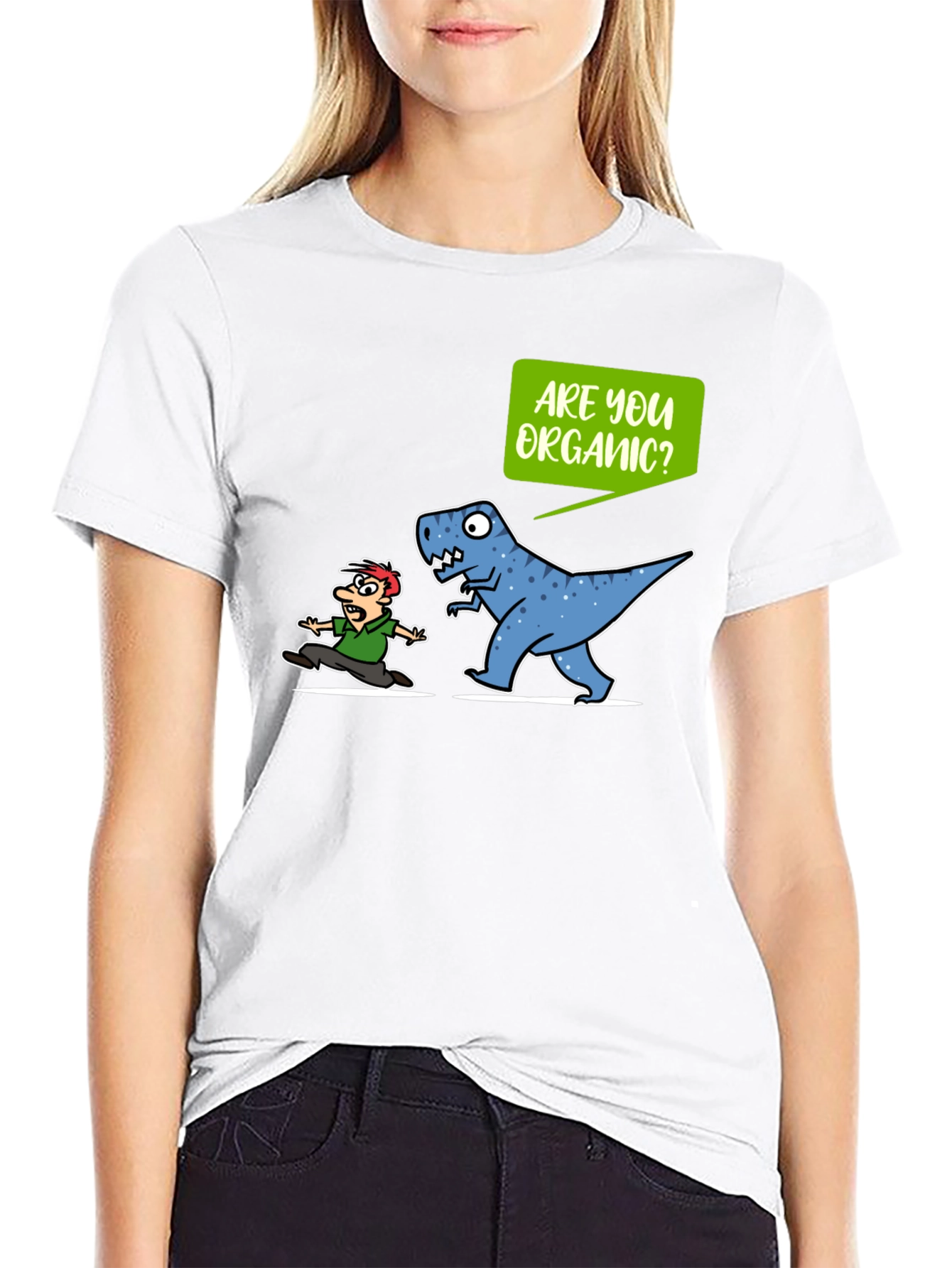 Funny Dinosaur Organic T-Shirt