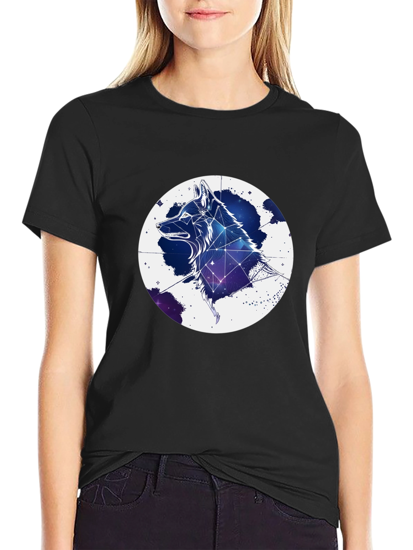Cosmic Wolf T-Shirt - Mens Graphic Tee