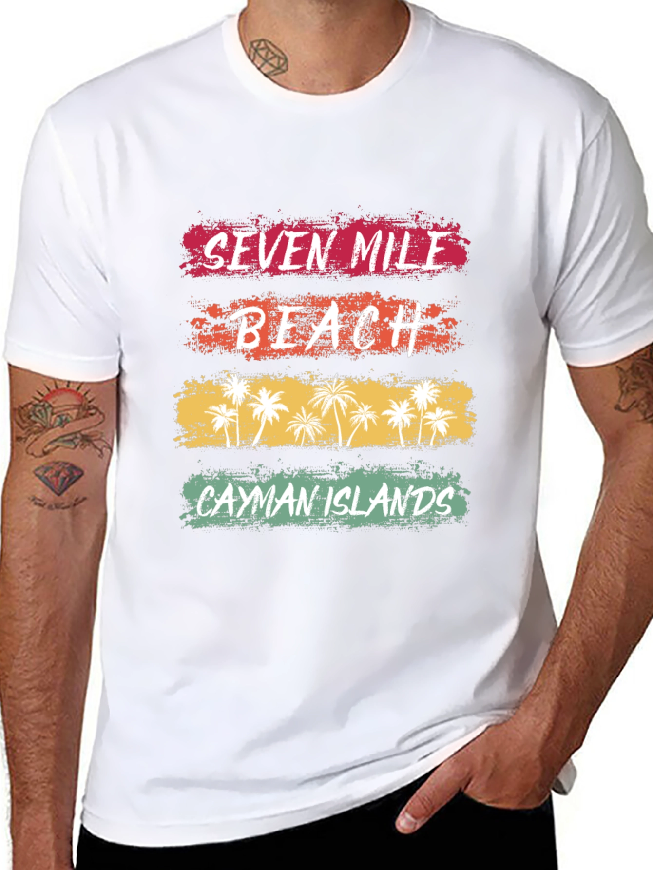 Seven Mile Beach Cayman Islands Graphic Tee
