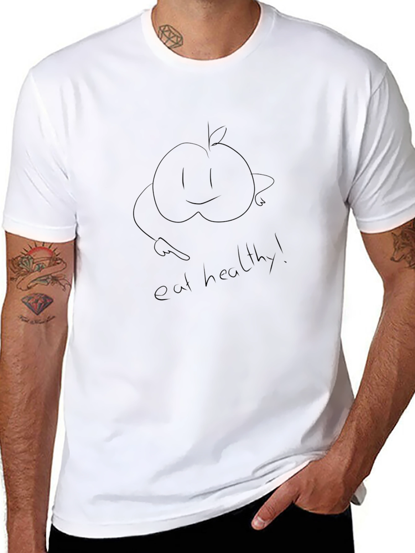 Eat Healthy! Graphic T-Shirt