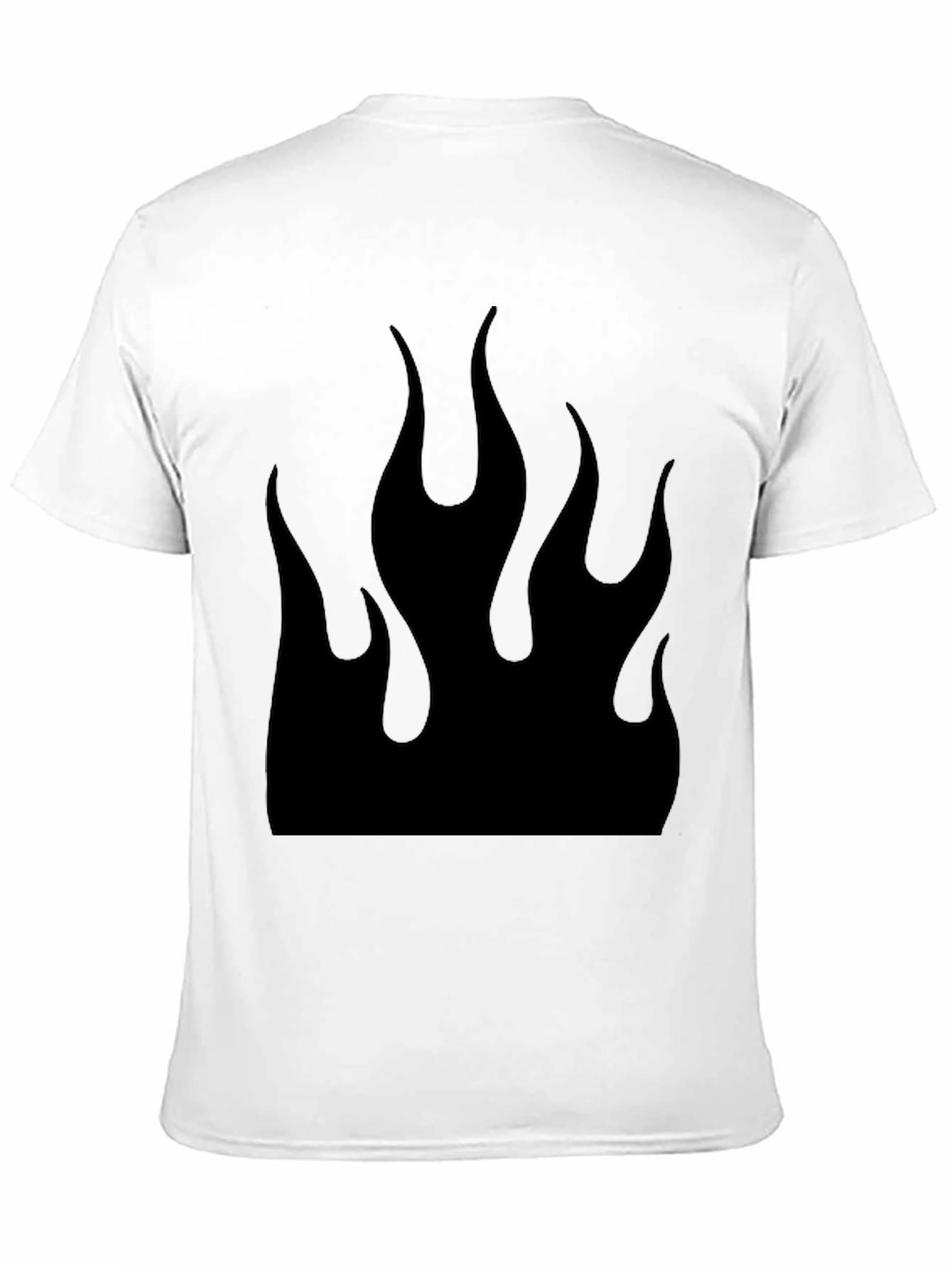 Black Flame Graphic Tee - Bold & Edgy Design