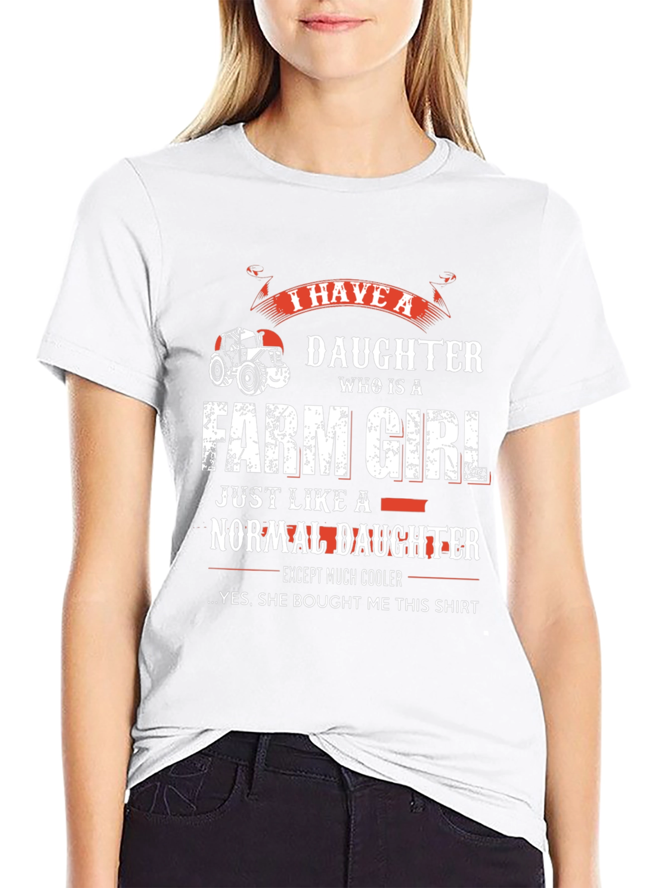 Farm Girl Daughter T-Shirt for Dad