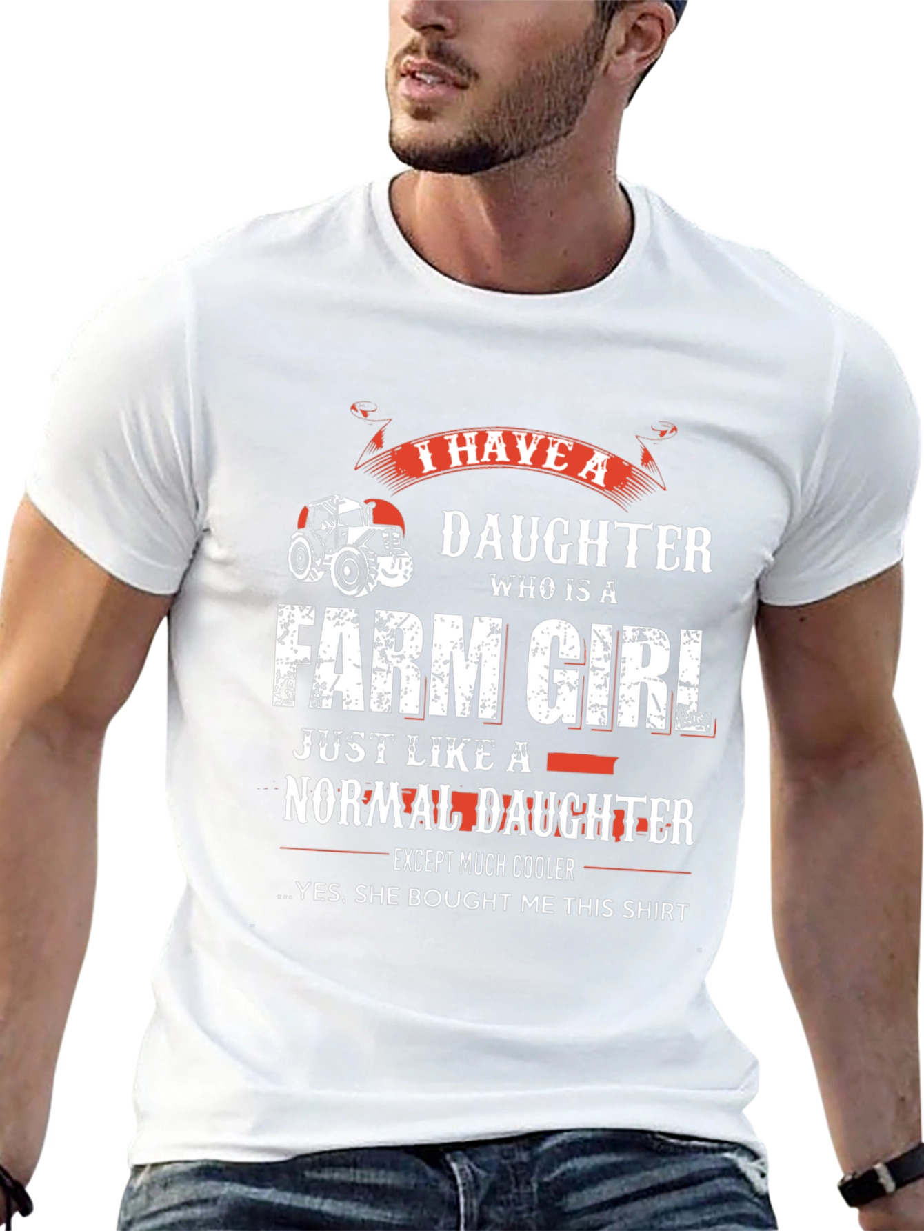 Farm Girl Daughter T-Shirt for Dad