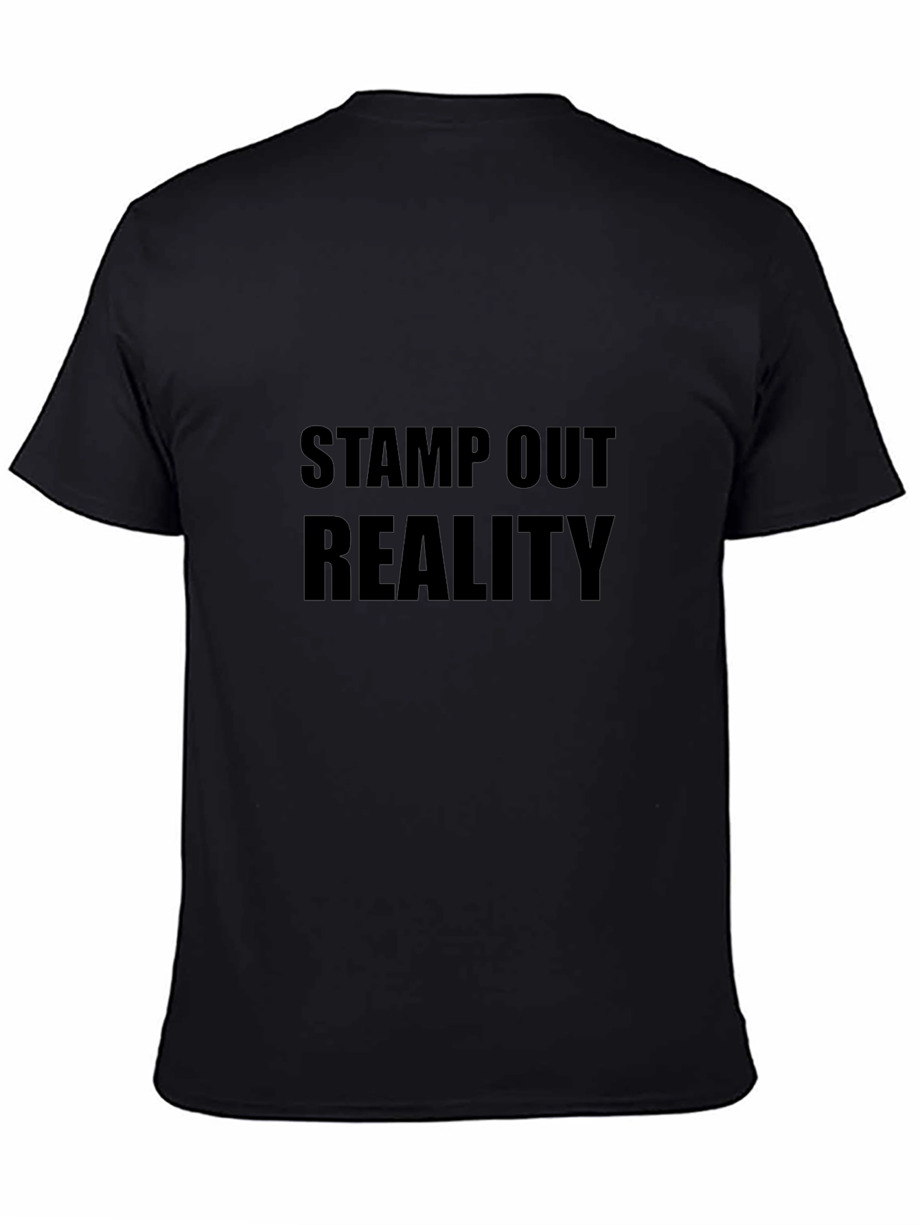 Stamp Out Reality Black Graphic Tee