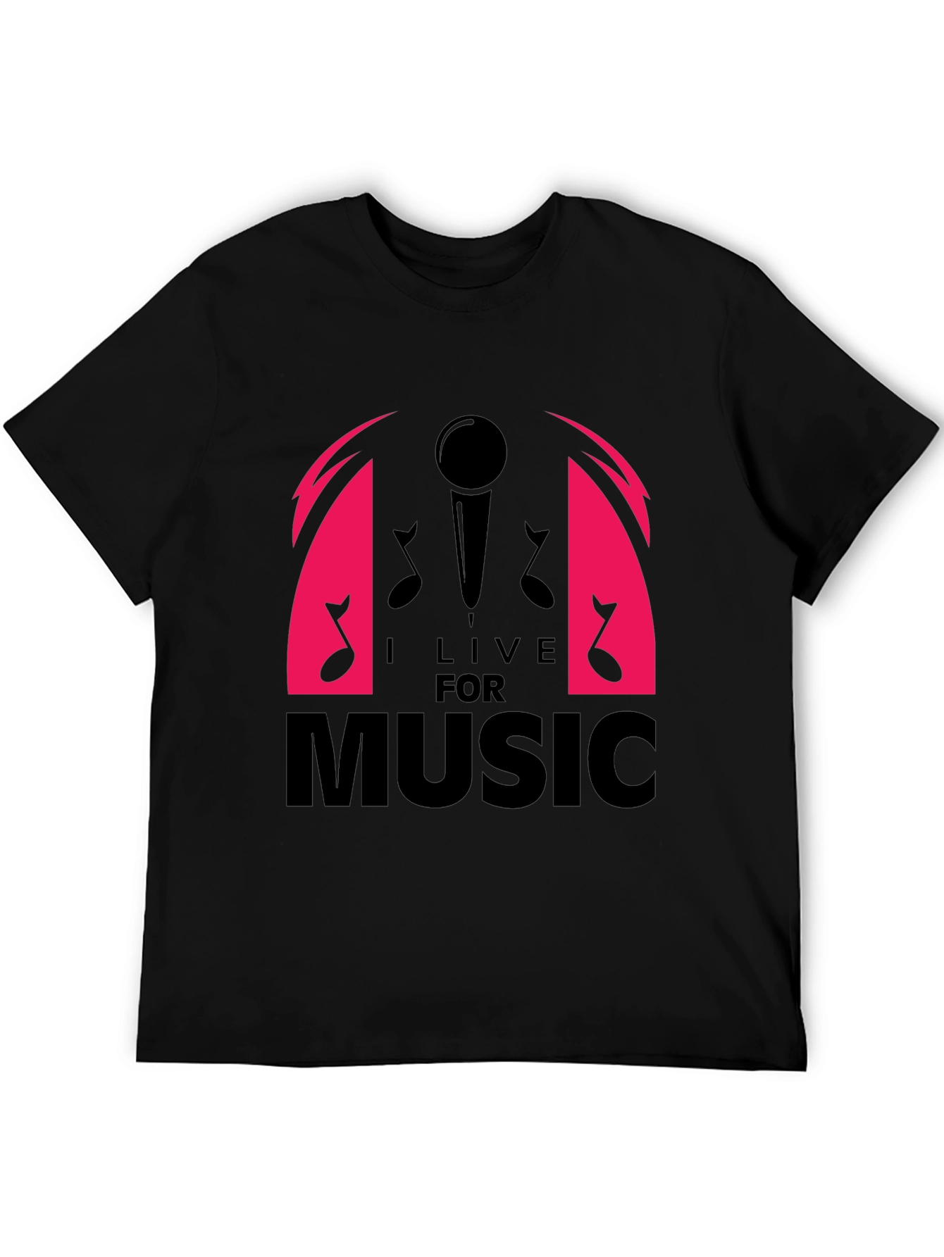 I Live For Music Graphic T-Shirt