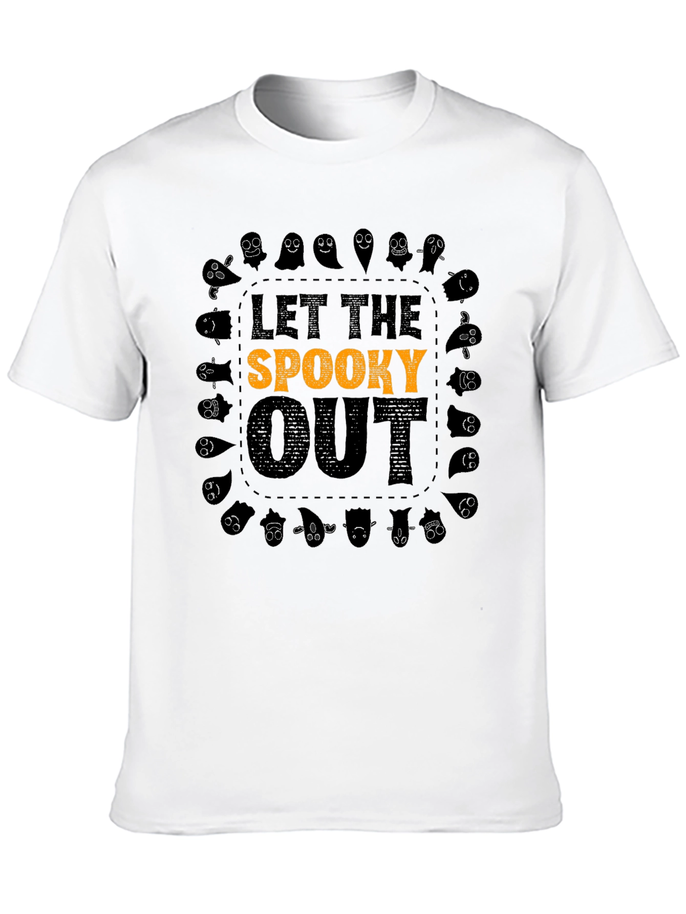 Let The Spooky Out Halloween Graphic T-Shirt