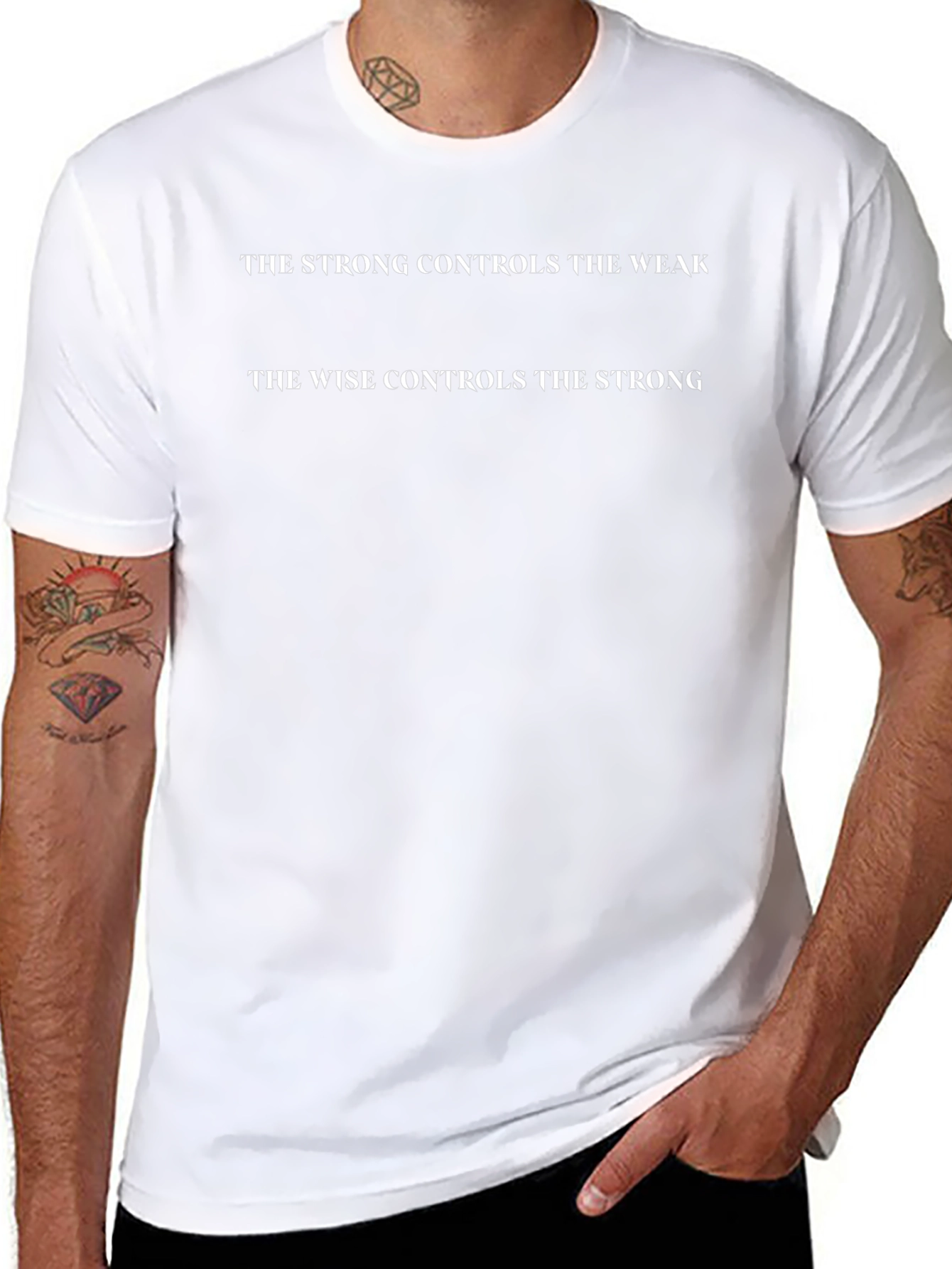 The Strong Controls The Weak Black T-Shirt