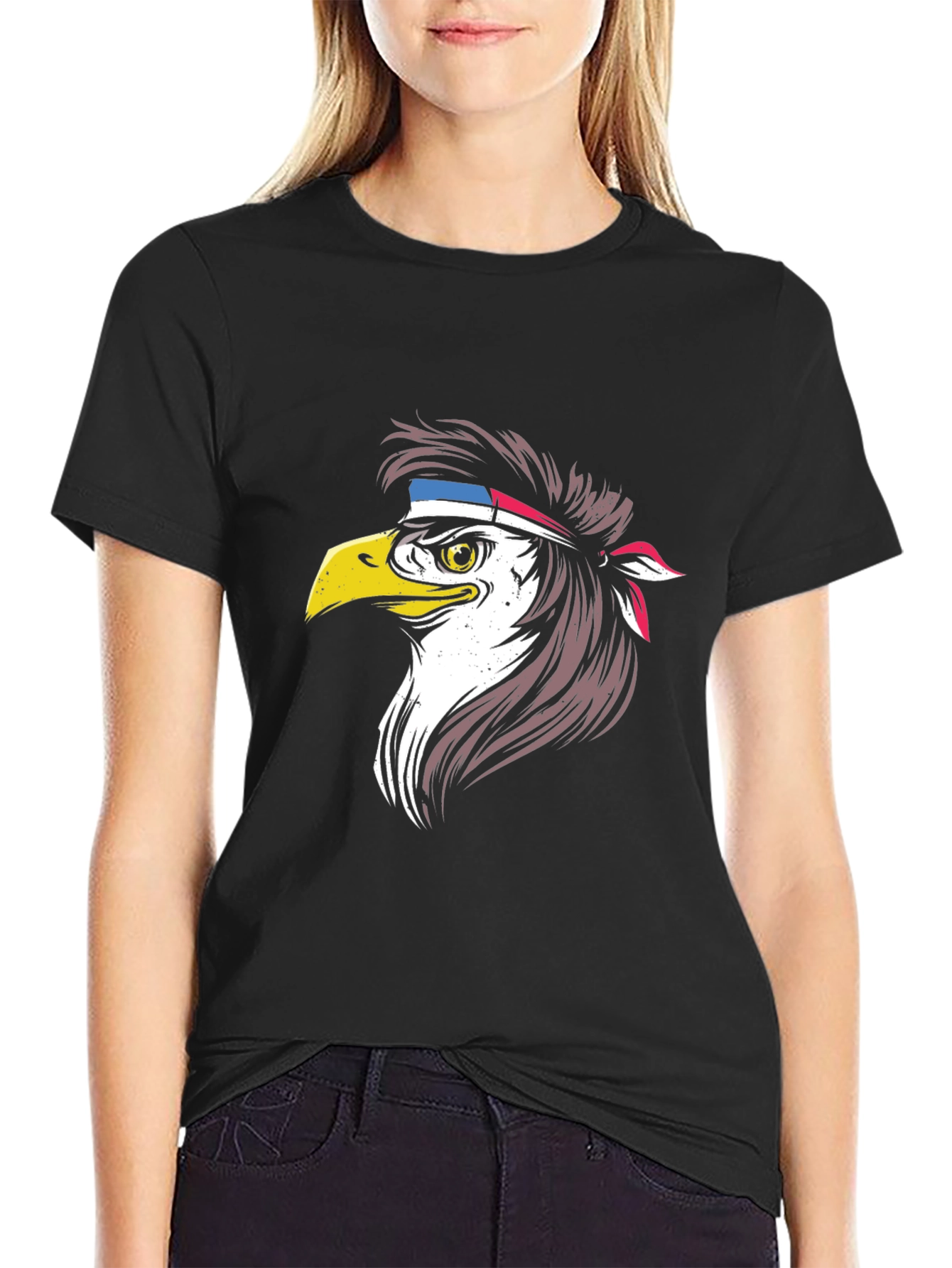 Eagle Head Graphic Tee - Patriotic Style