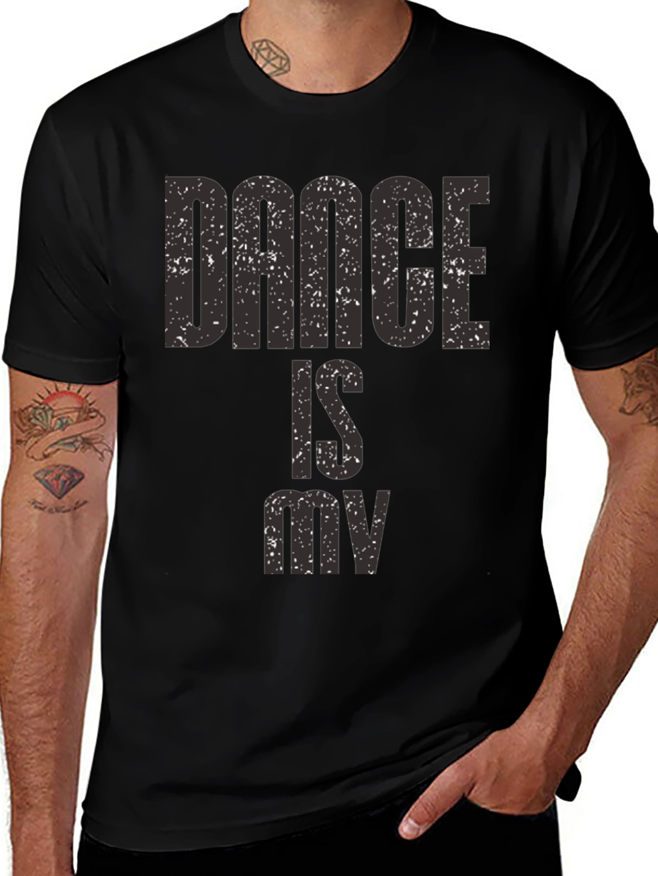 Dance Is My Life Black Graphic Tee