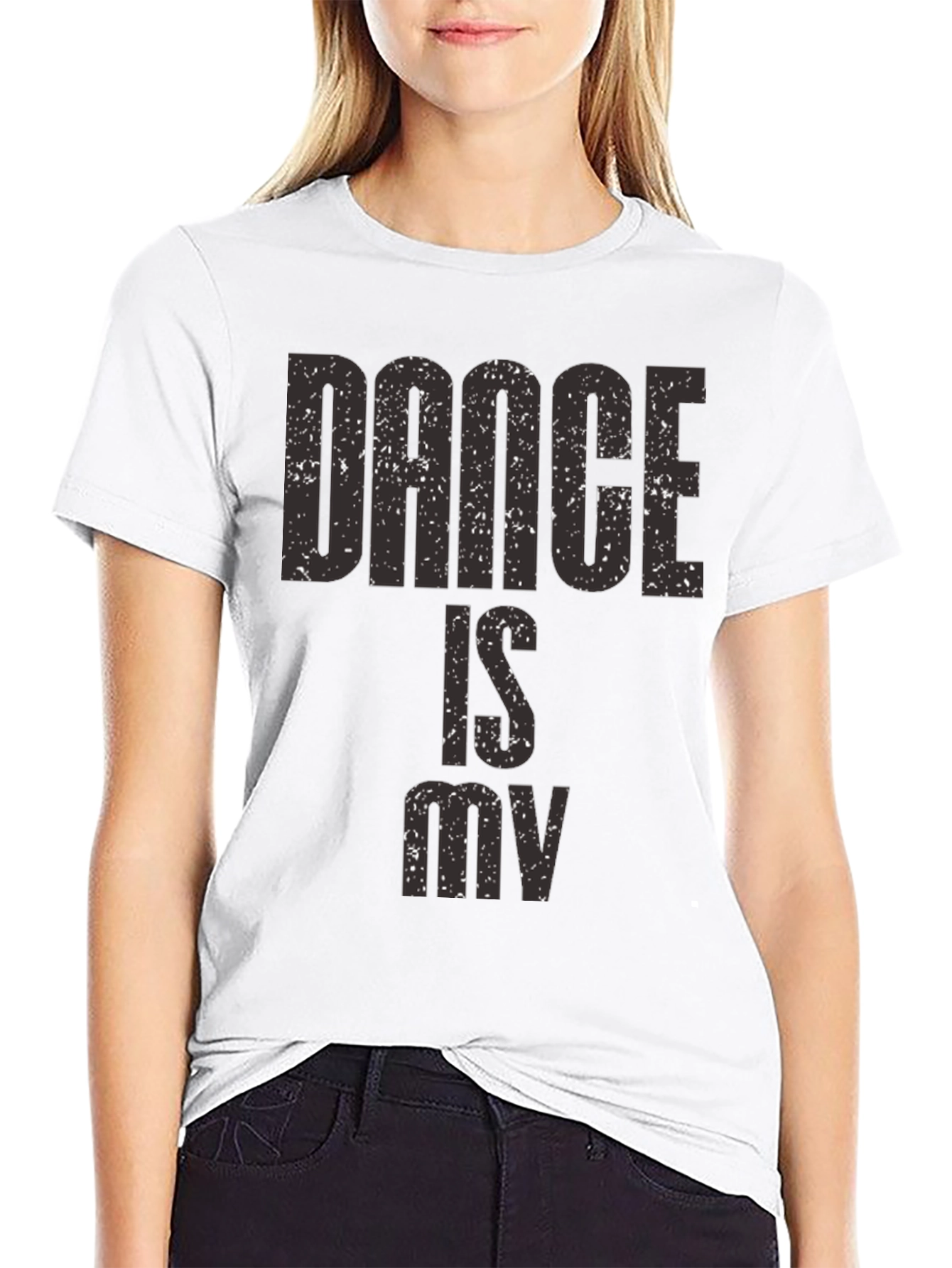 Dance Is My Life Black Graphic Tee