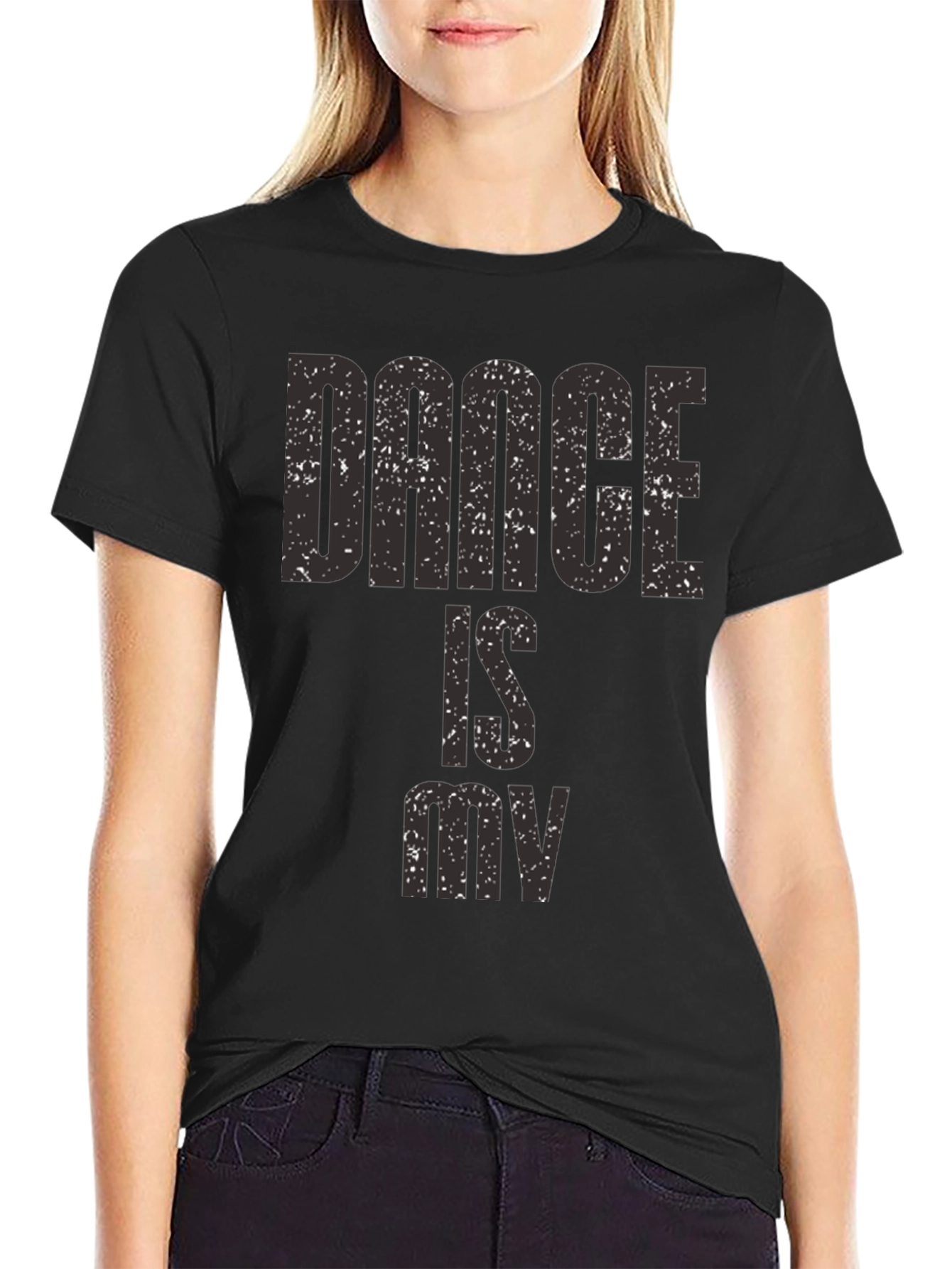 Dance Is My Life Black Graphic Tee