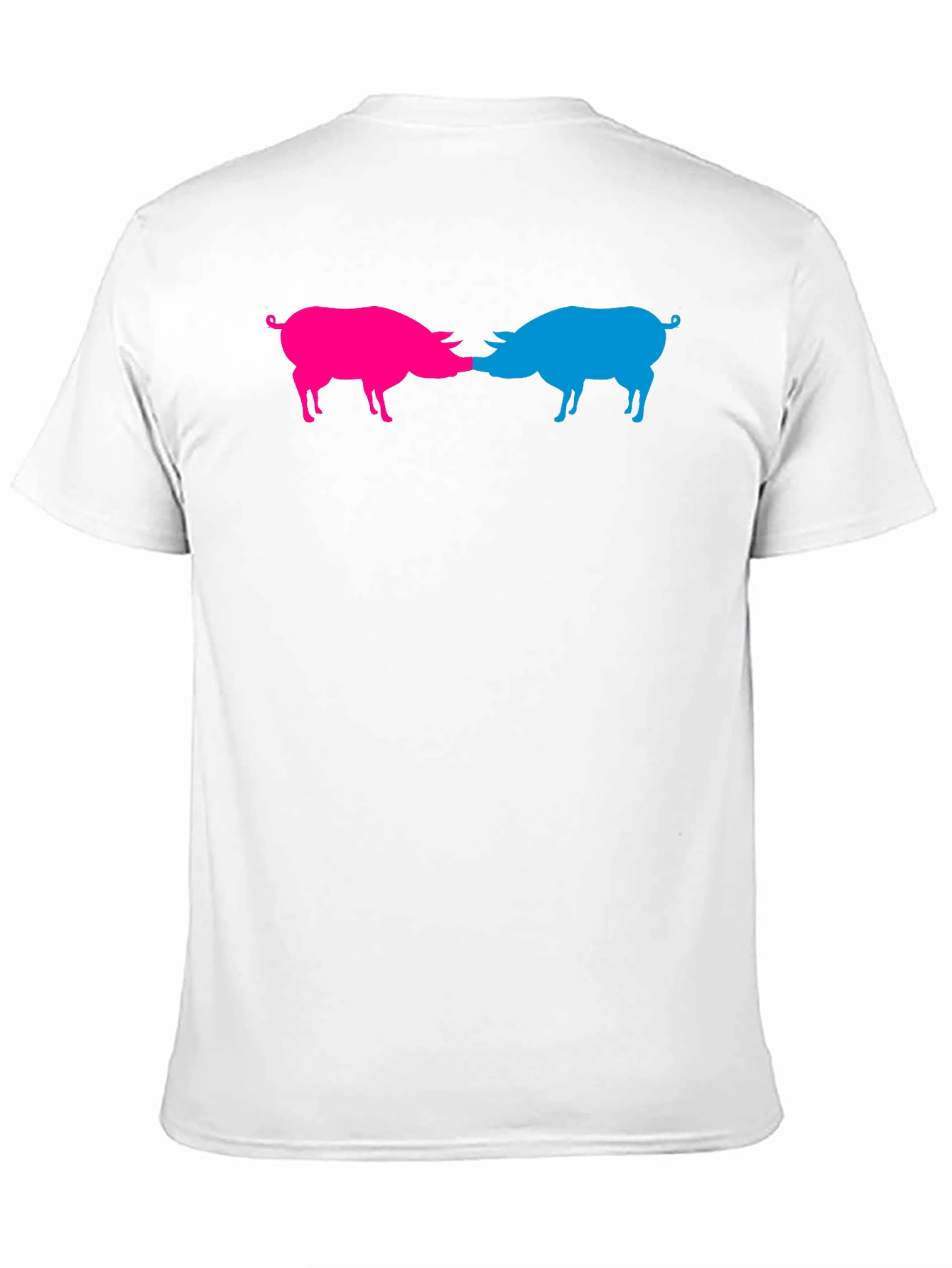 Pink & Blue Pigs Snout to Snout Graphic Tee