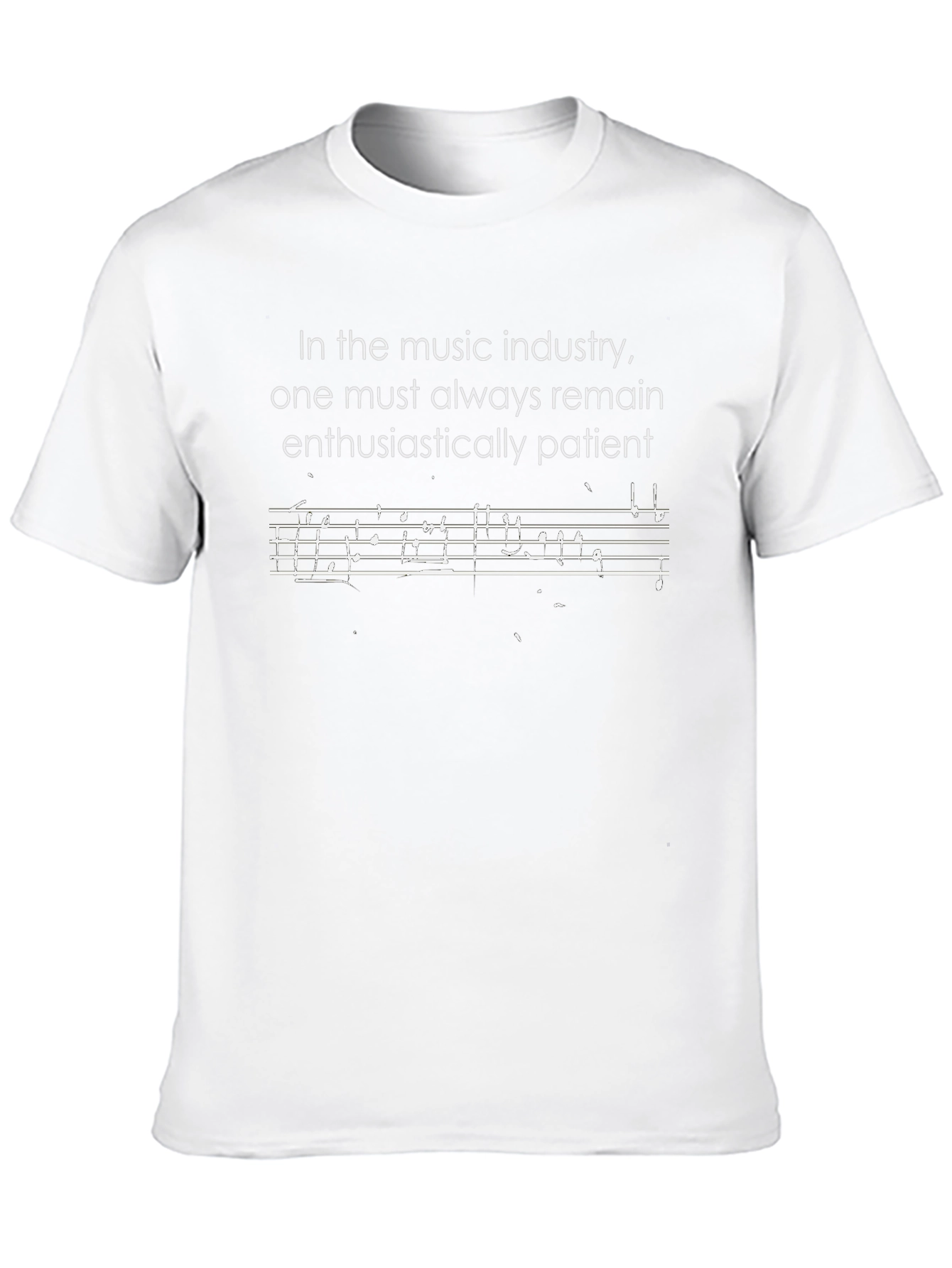 Music Industry Enthusiastically Patient T-Shirt
