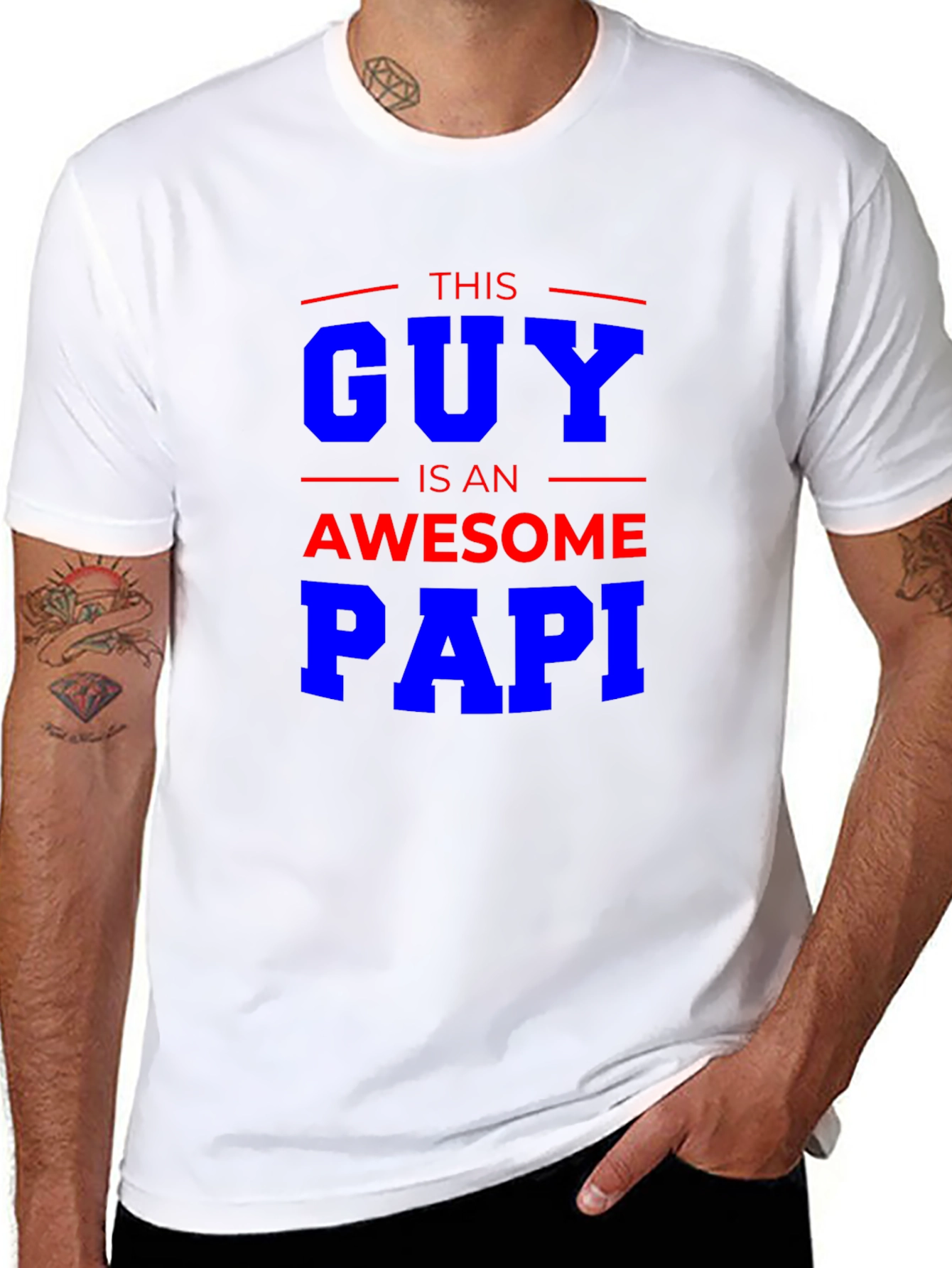 Awesome Papi T-Shirt - Gift for Dad
