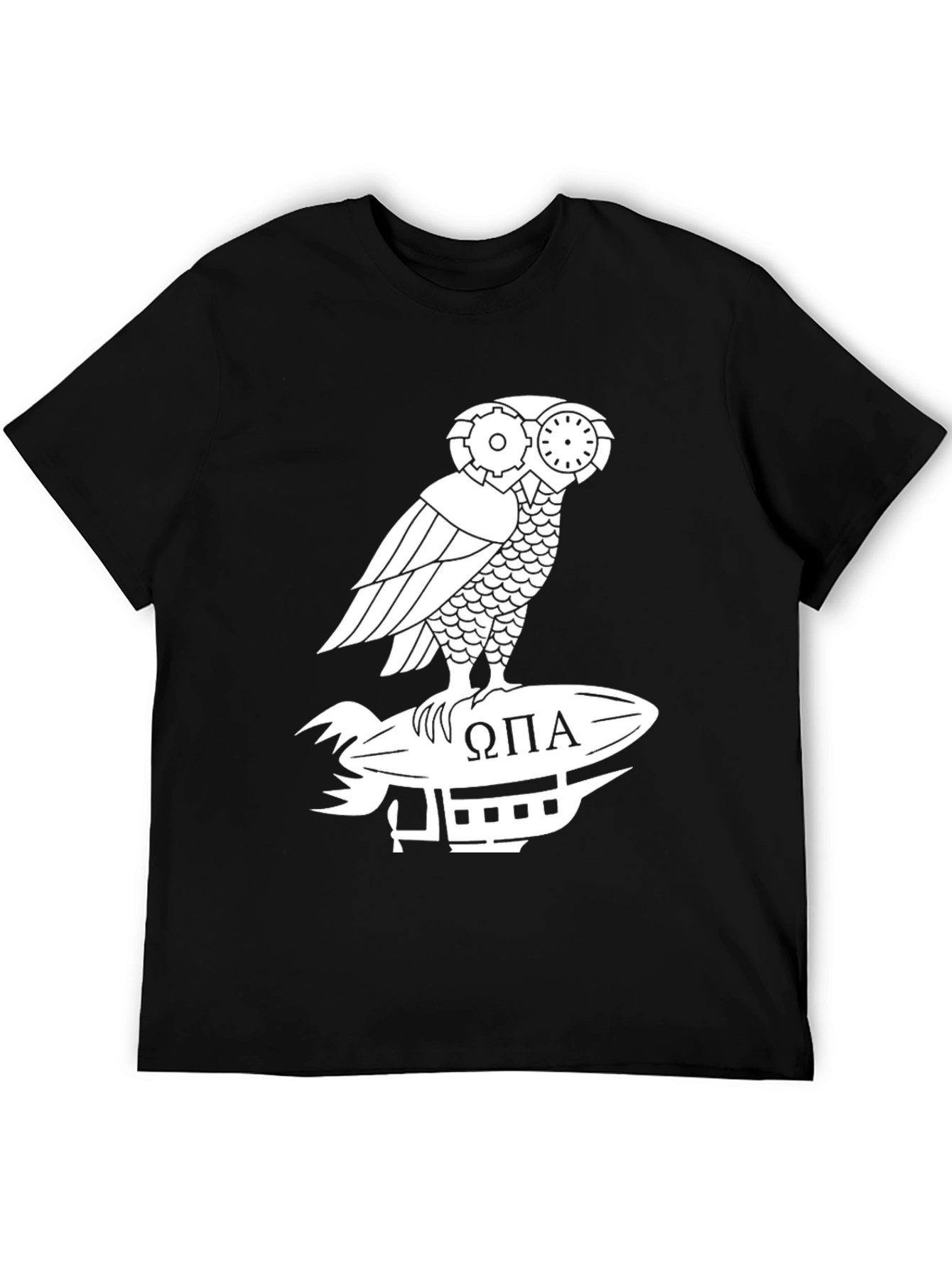 Steampunk Owl T-Shirt - Omega Pi Alpha Design