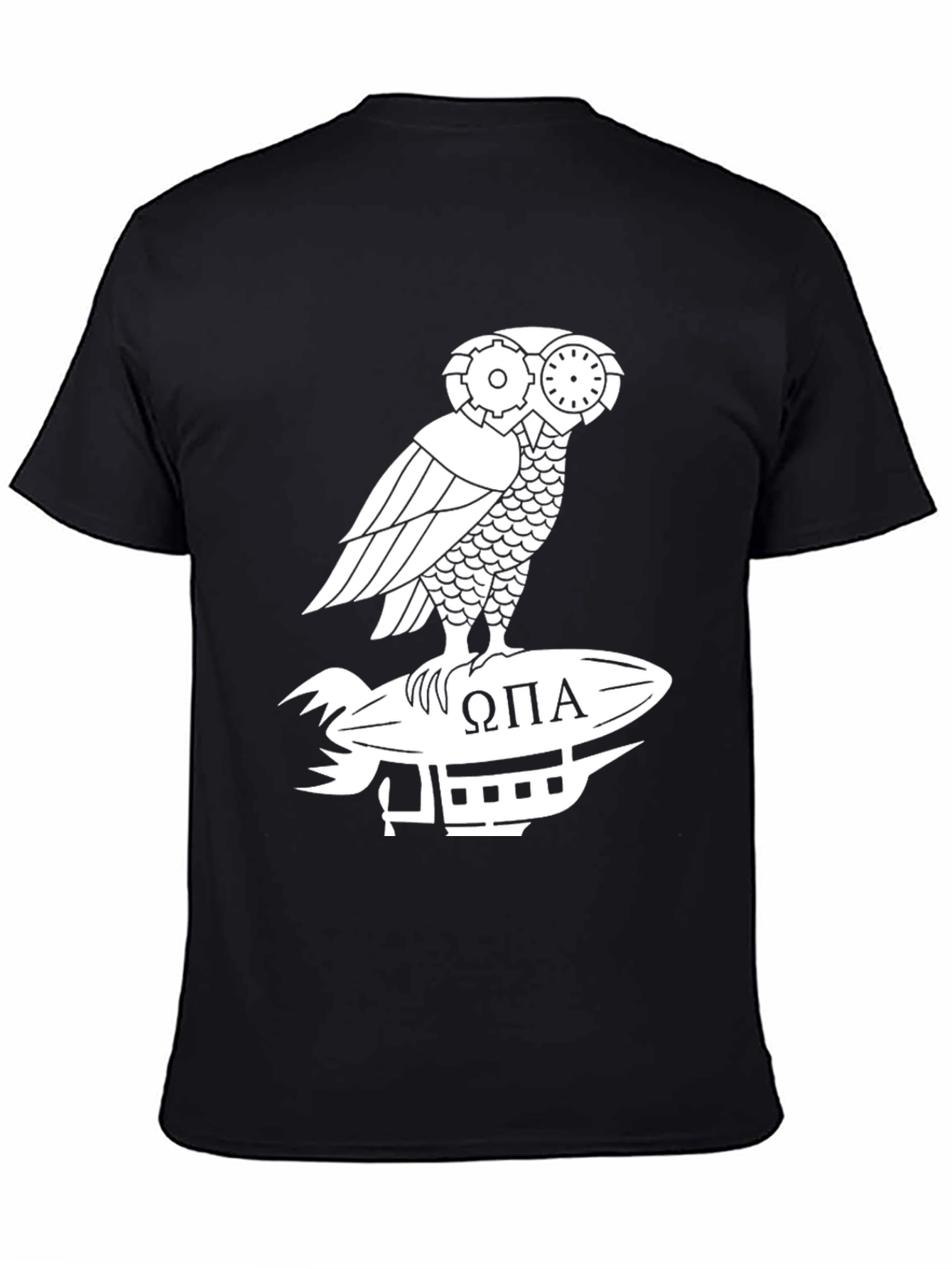Steampunk Owl T-Shirt - Omega Pi Alpha Design