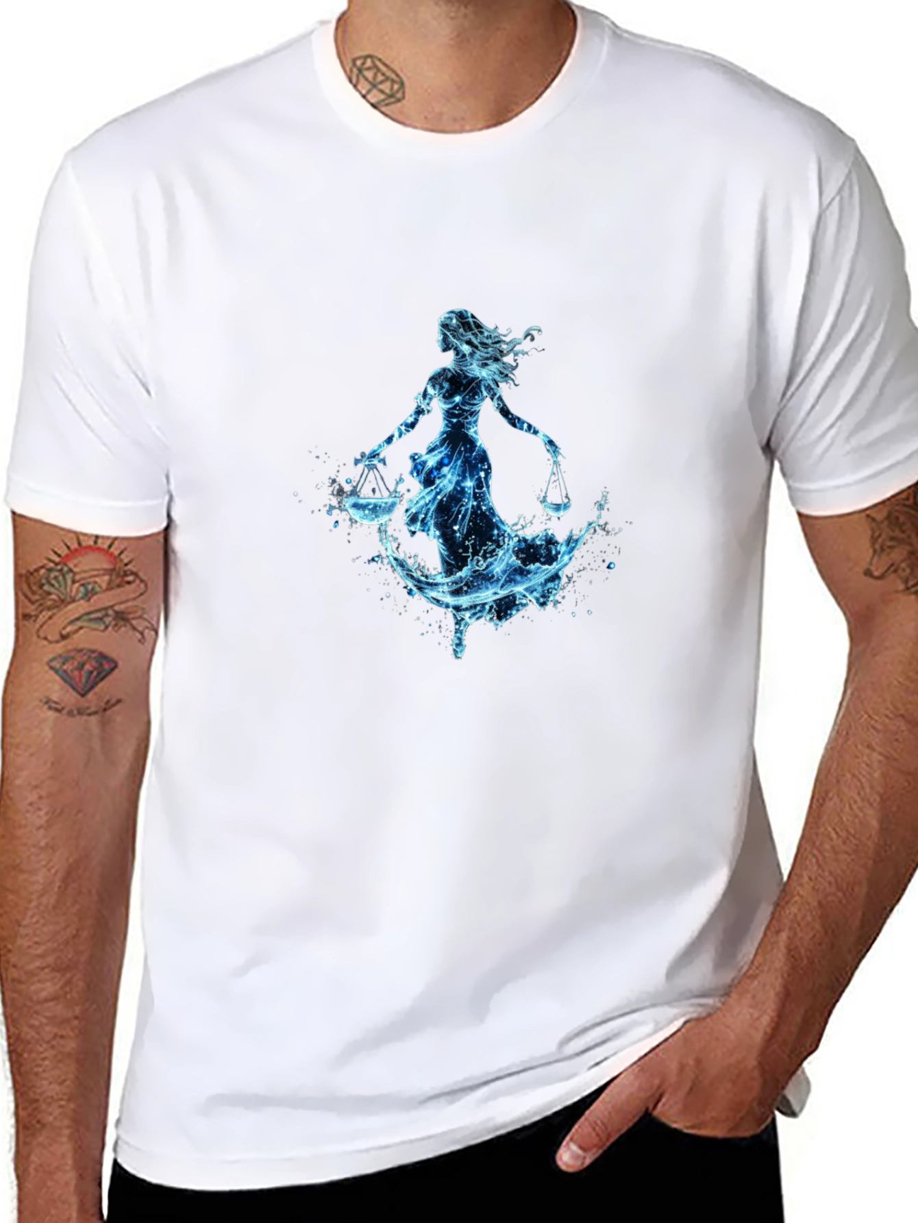 Libra Zodiac Sign Water T-Shirt