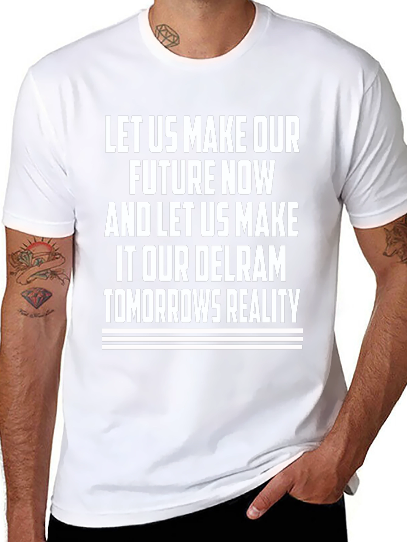 Delram Tomorrows Reality Graphic Tee