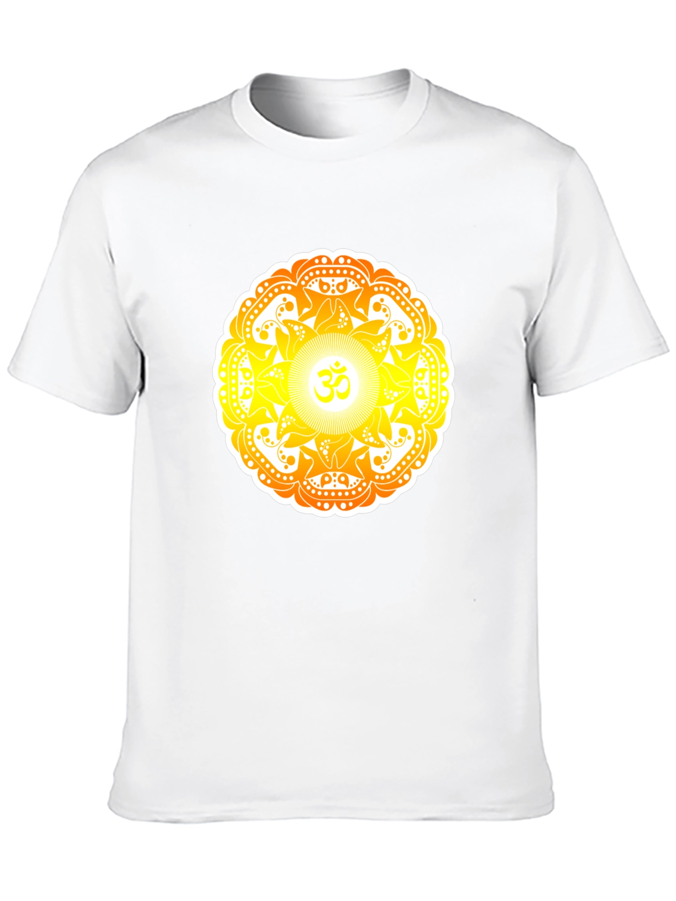 Om Mandala Graphic Tee - Black Cotton T-Shirt