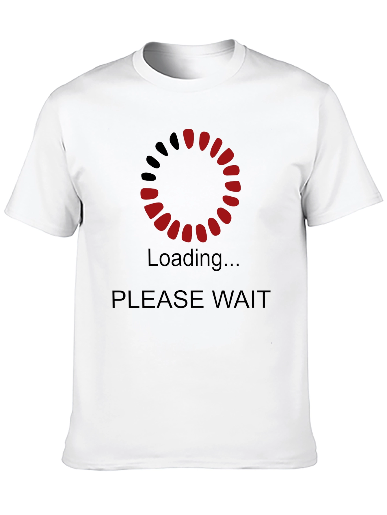 Loading Please Wait Graphic Black T-Shirt