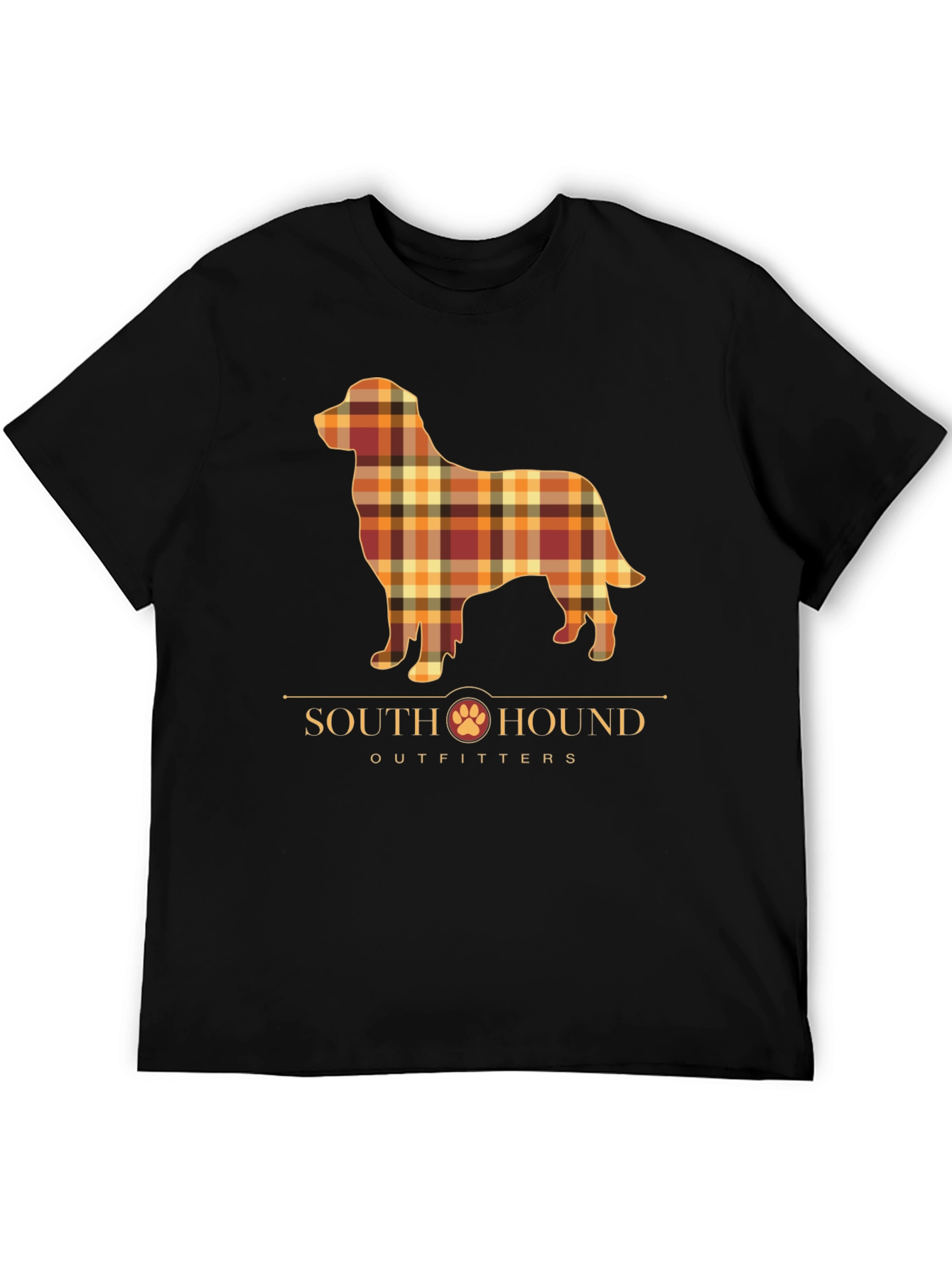 South Hound Outfitters Plaid Dog Graphic Tee