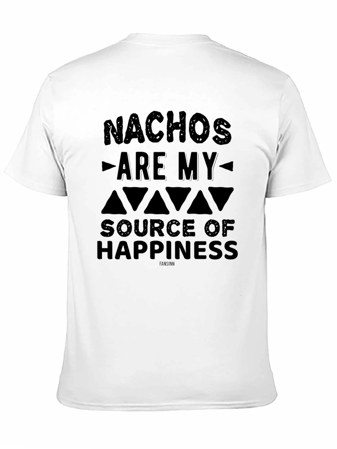 Nachos Are My Source of Happiness Black Graphic Tee