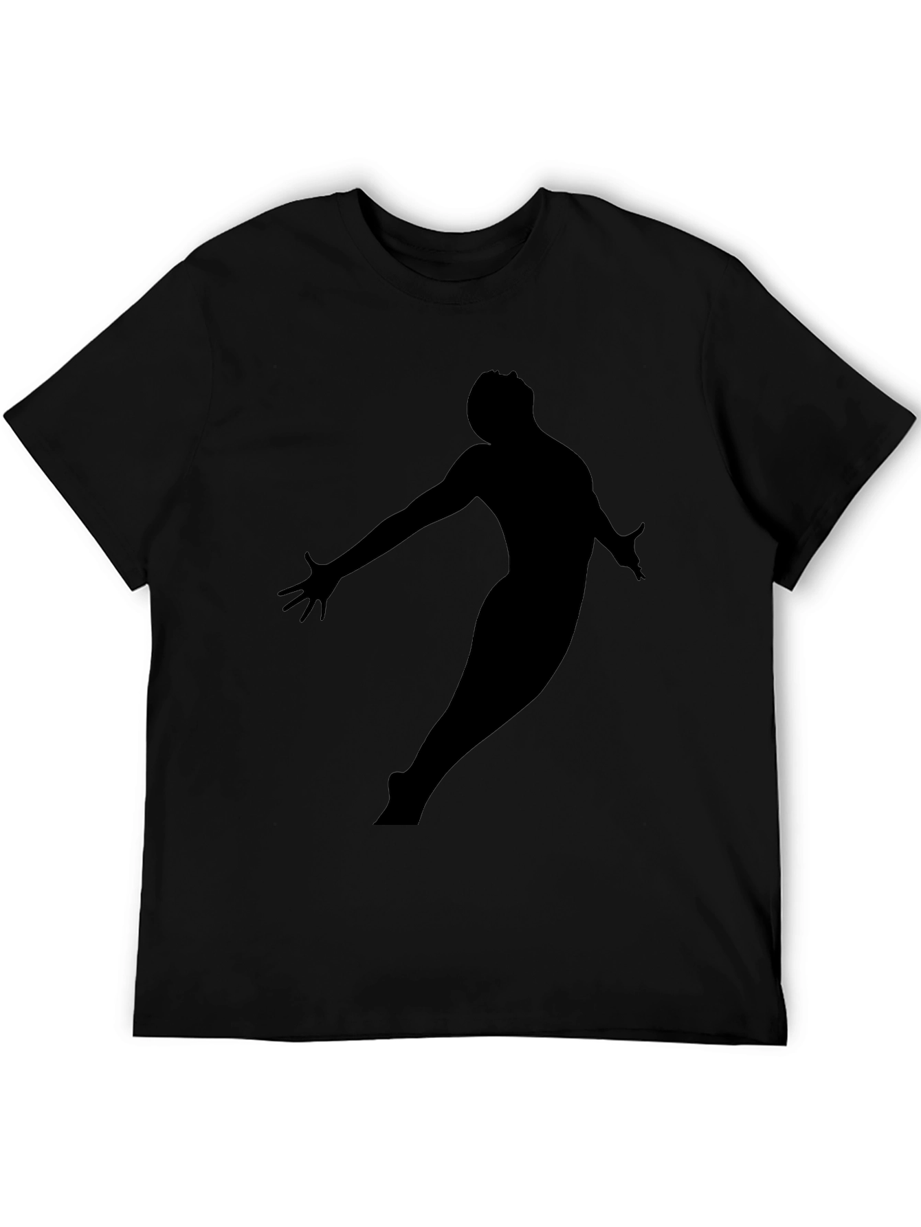 Silhouette Graphic Tee - Modern Black T-Shirt