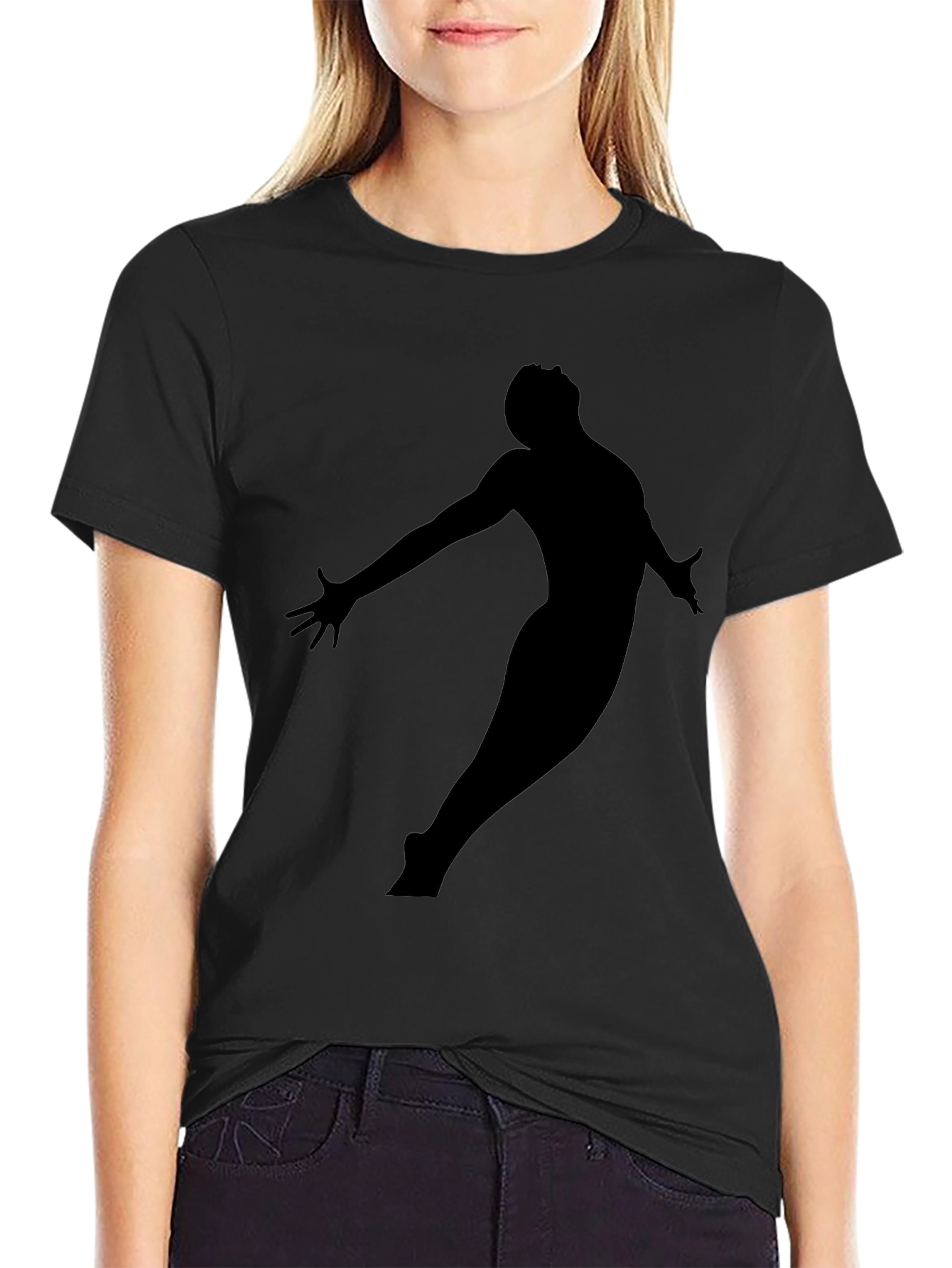Silhouette Graphic Tee - Modern Black T-Shirt