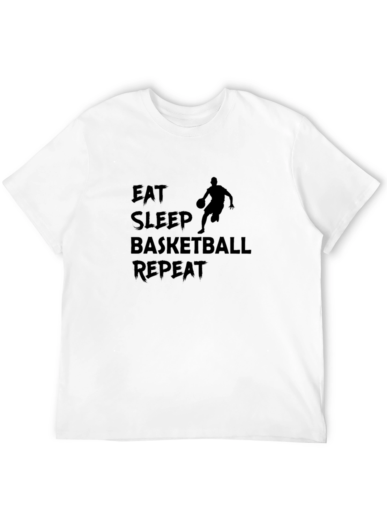 Eat Sleep Basketball Repeat Black T-Shirt