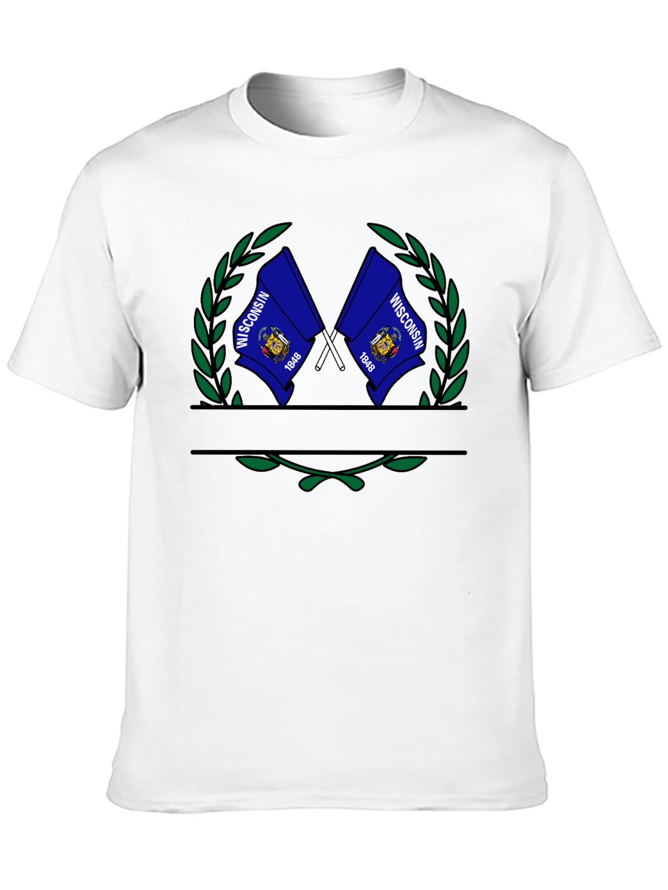 Wisconsin Flag Graphic T-Shirt