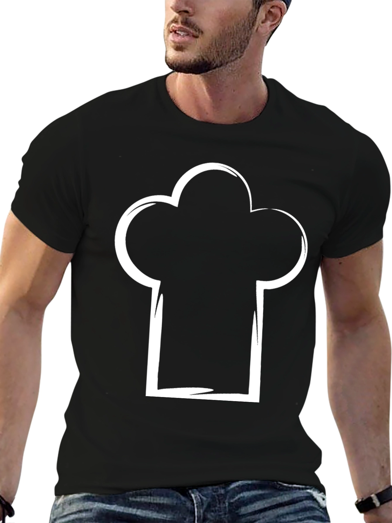 Chef Hat Graphic T-Shirt - Culinary Design Tee