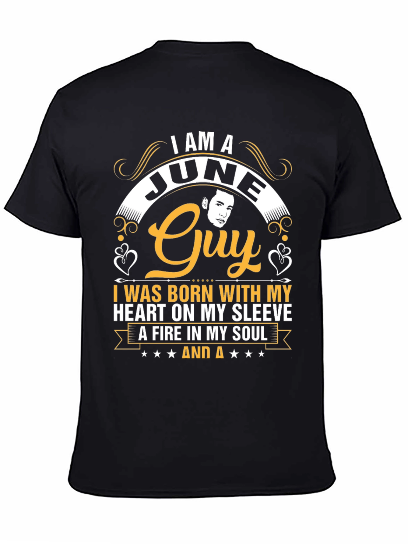 June Guy T-Shirt: Heart on Sleeve Fire in Soul